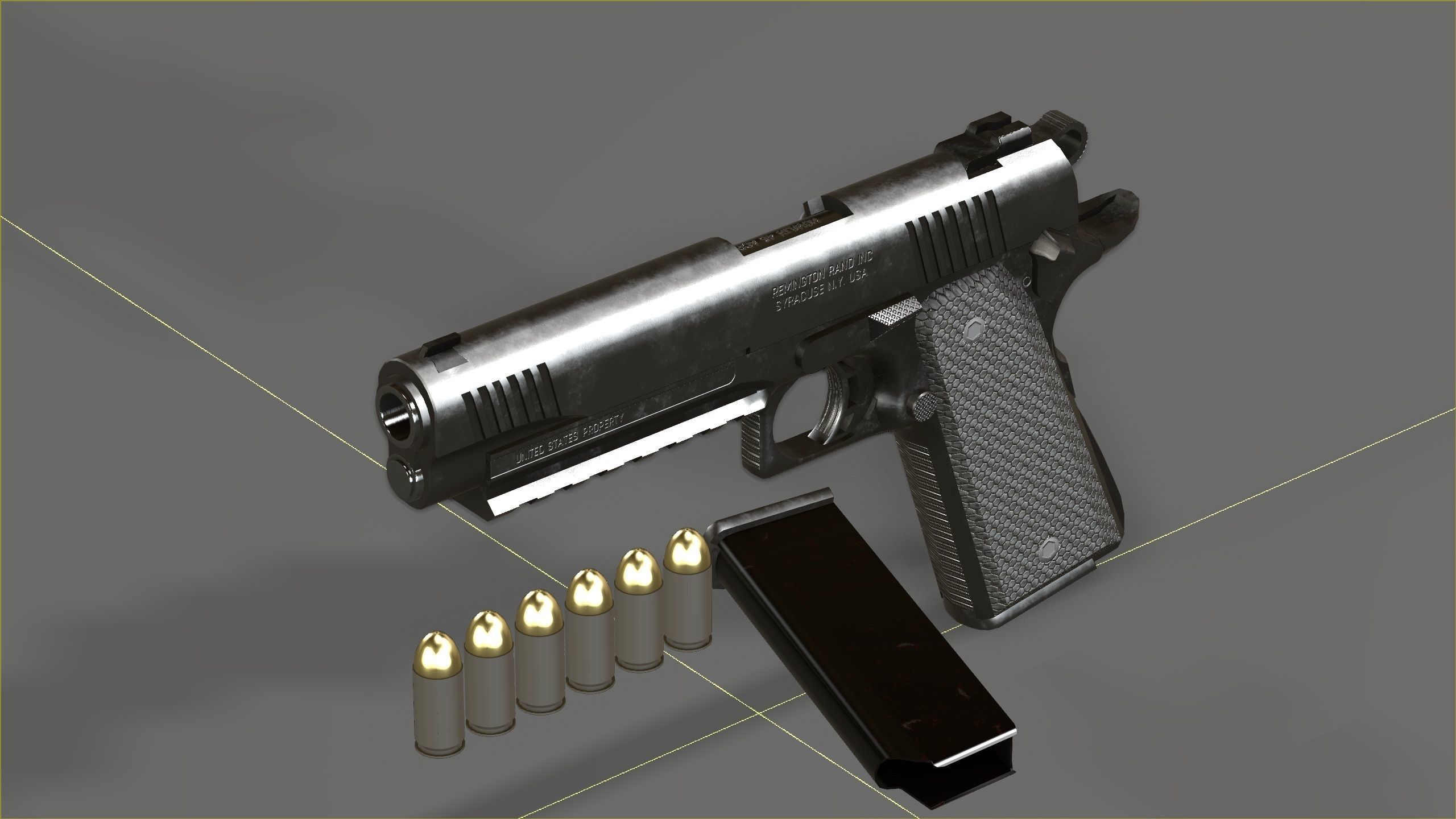 3D model Colt 1911 45 ACP with RMR VR / AR / low-poly | CGTrader