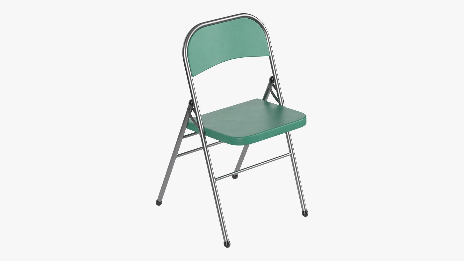 3D model Folding Metal Chair Subdivision geometry VR / AR / lowpoly