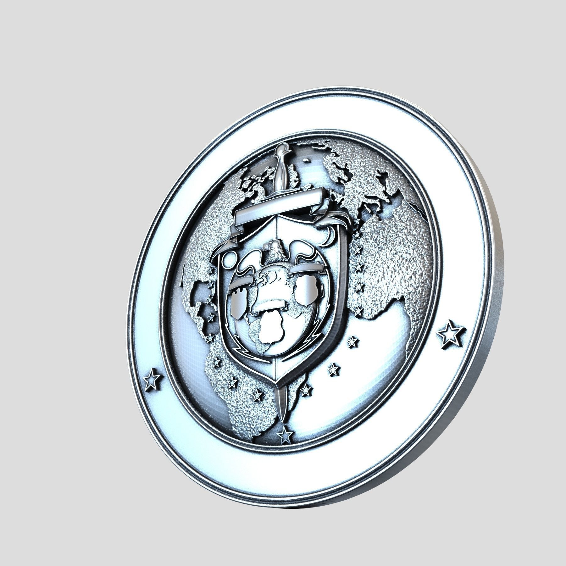 Govt Seal 3D model 3D printable | CGTrader