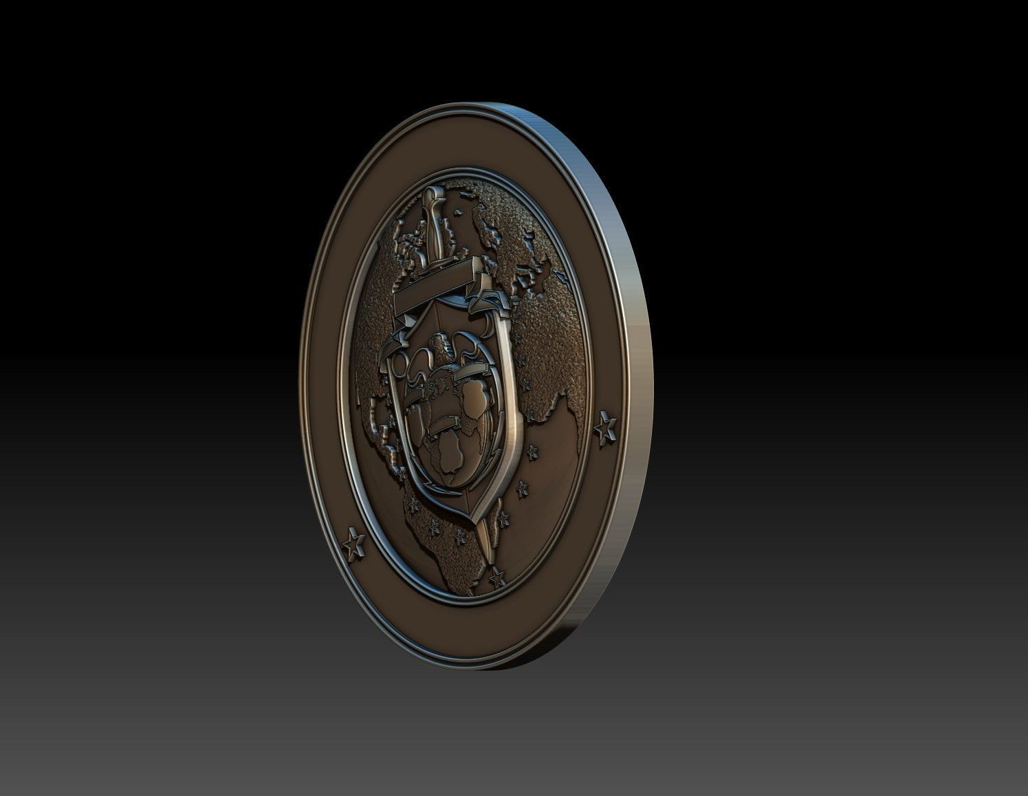 Govt Seal 3D model 3D printable | CGTrader