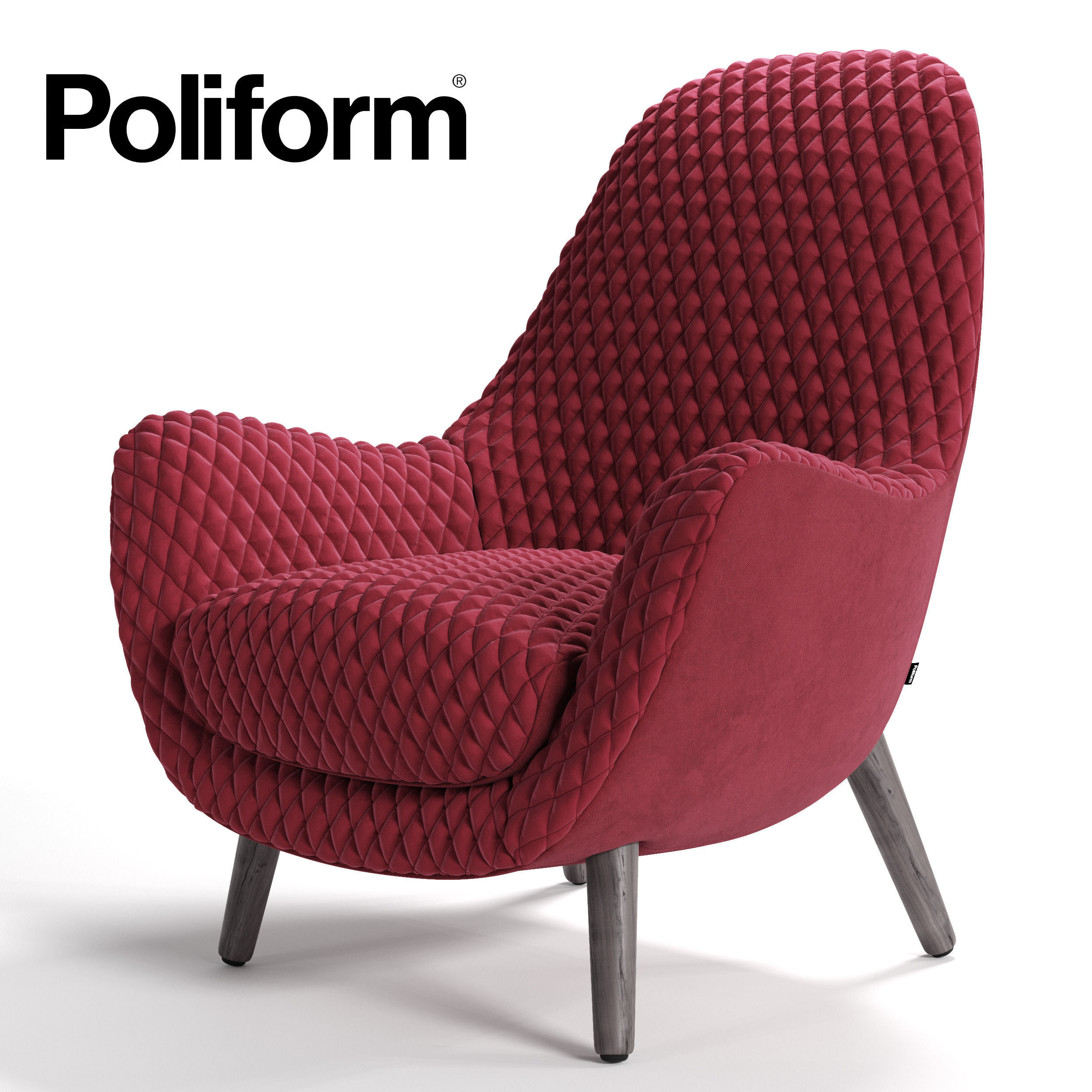 Poliform MAD KING Red 3D model