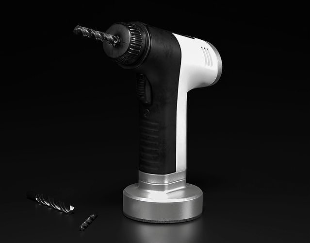 Cordless Drill 3D model CGTrader