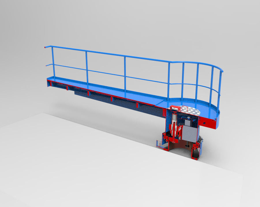 Rotating maintenance platform 3D model | CGTrader