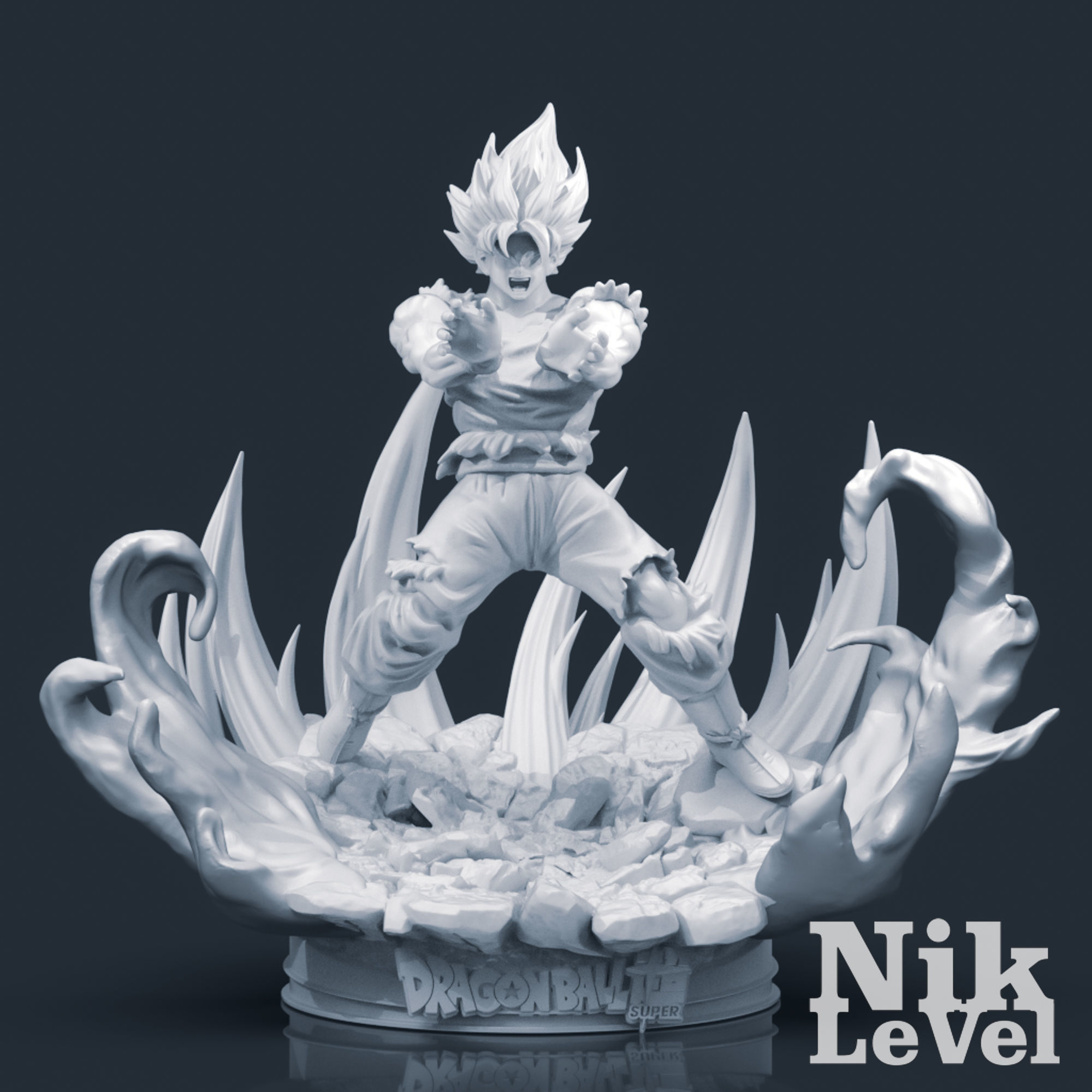 Son Goku Super Saiyan Dragon Ball 3D Printable 3D model 3D printable ...