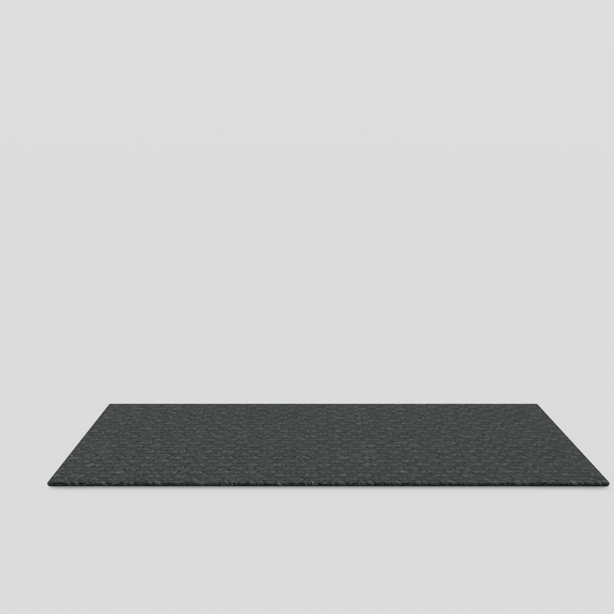 3D model Basic Coir Door Mat Black Dark VR / AR / lowpoly CGTrader