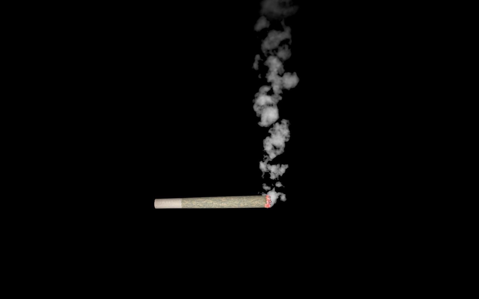 Smoking spliff 3D model animated | CGTrader