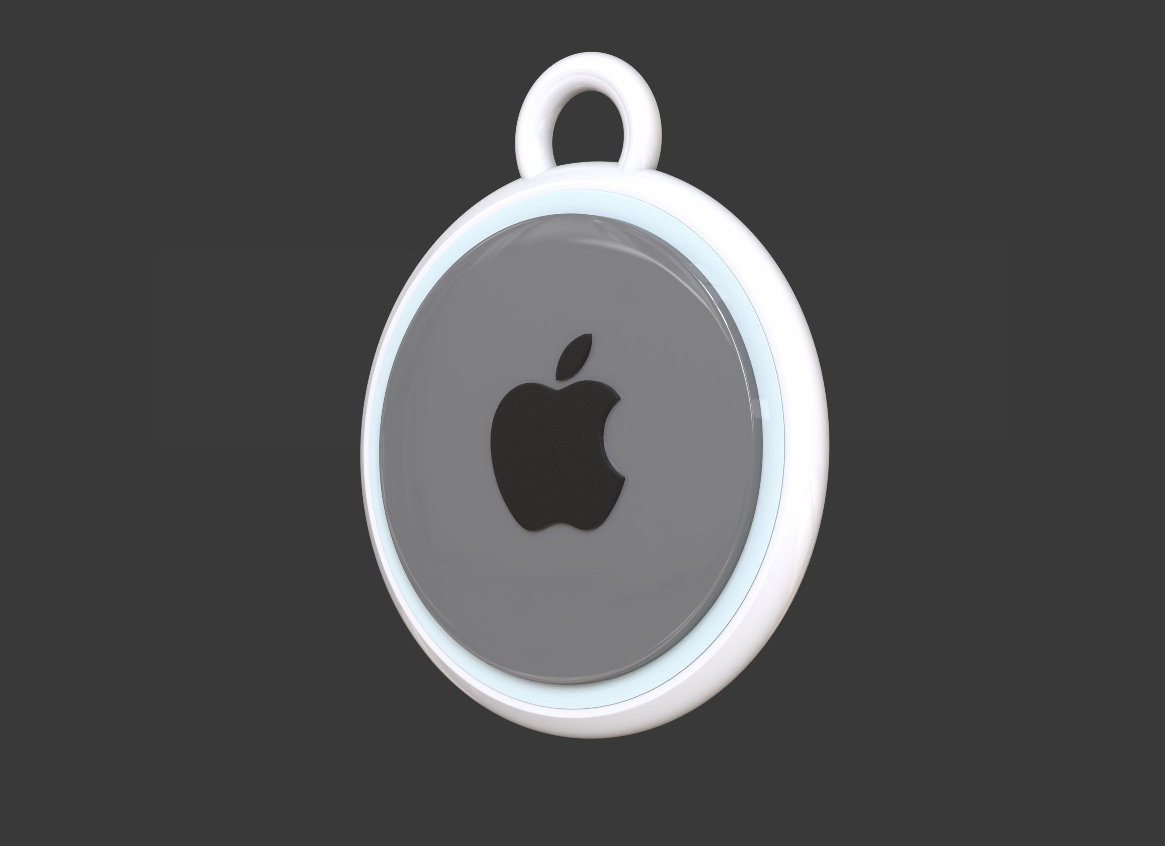 Apple Air Tag Keychain 3D model 3D printable CGTrader