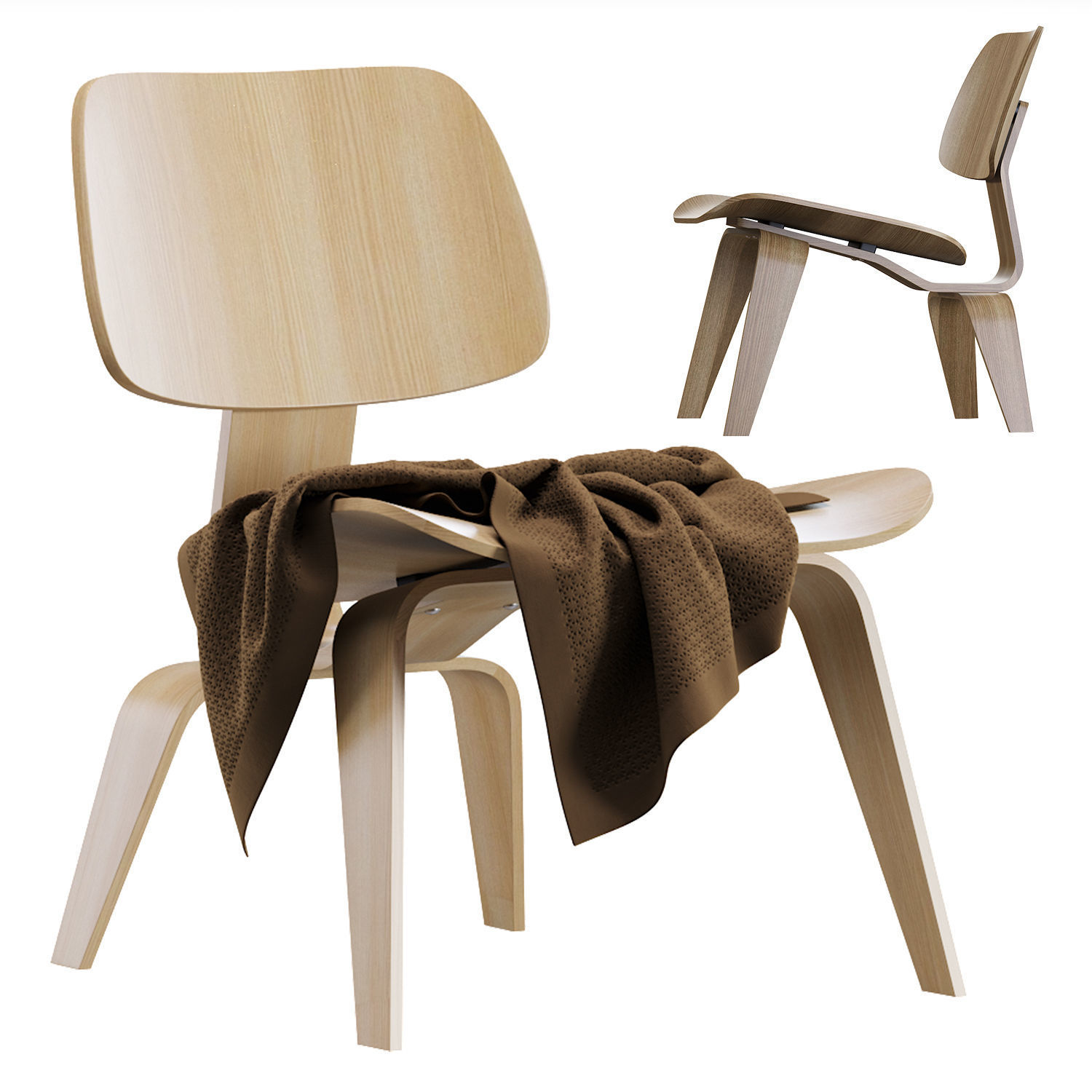 LCW Vitra Armchair by Nap 3D model CGTrader