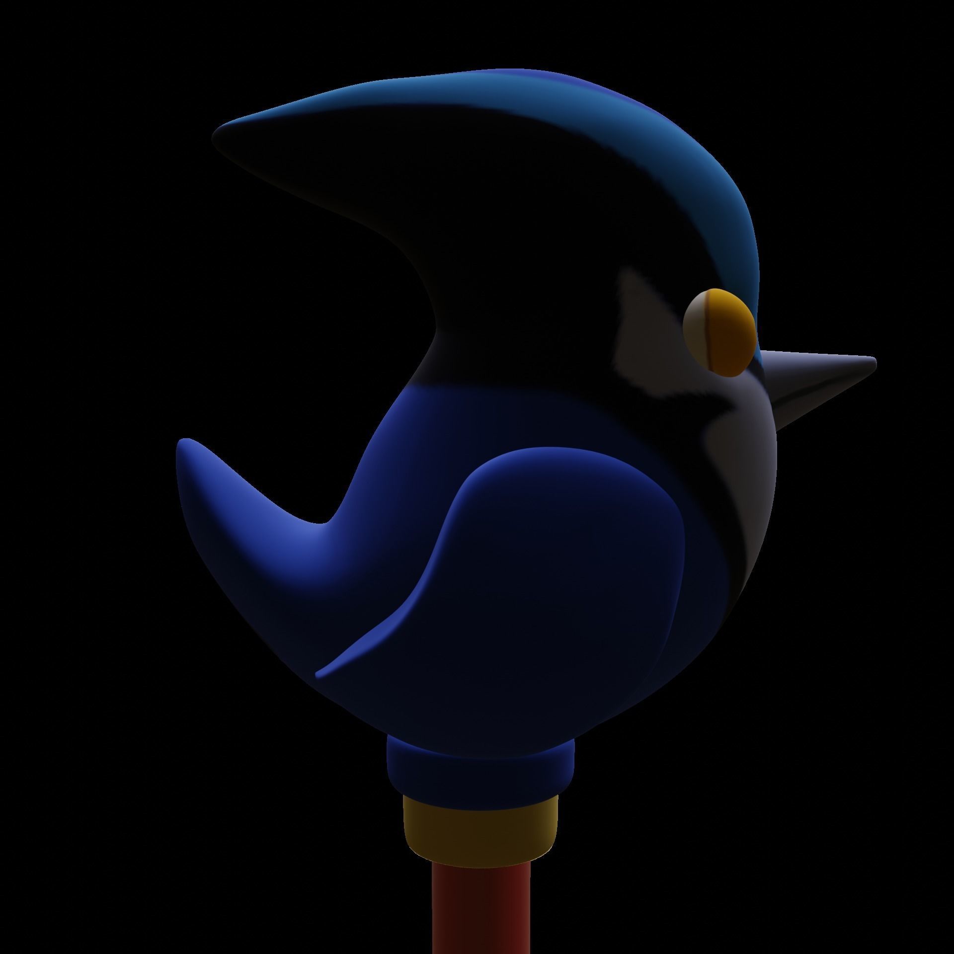 Waffles Owl house hunter staff cosplay Palisman 3D model 3D