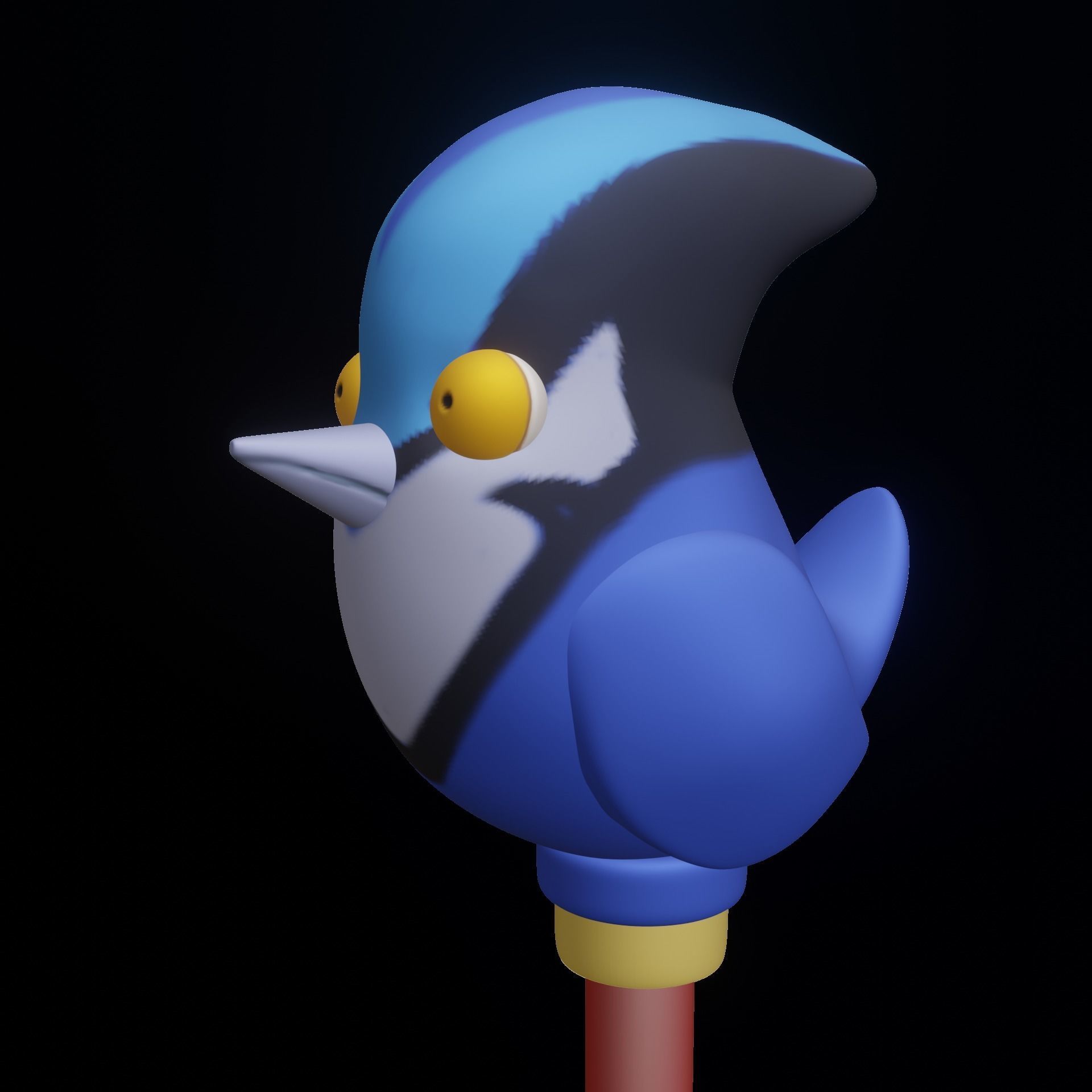 Waffles Owl house hunter staff cosplay Palisman 3D model 3D