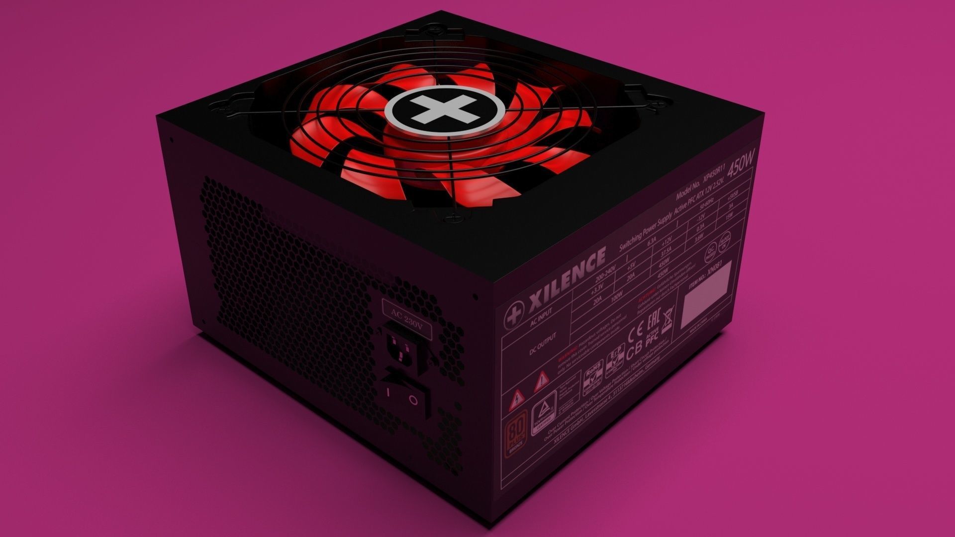 Black Power Supply Unit 3D model | CGTrader