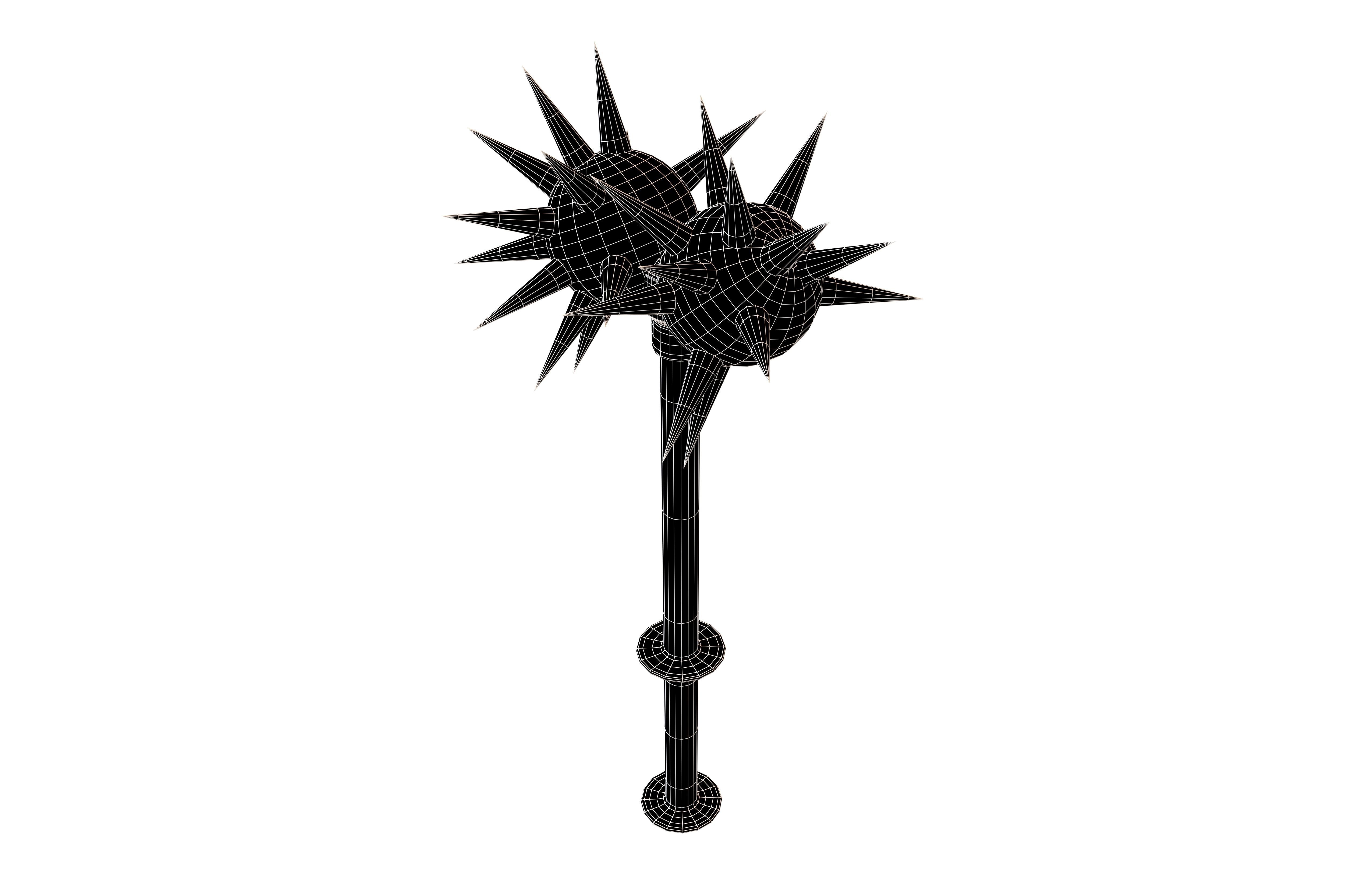 3D model Morning Star Weapon v2 003 VR / AR / low-poly | CGTrader