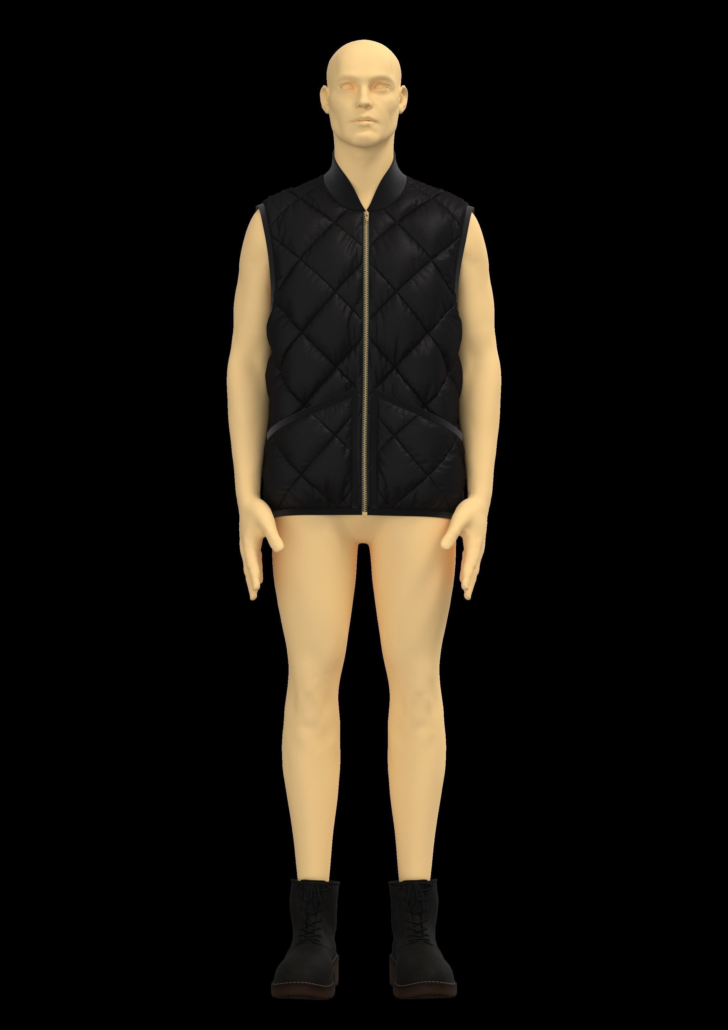 Puffer jacket Texture CGTrader