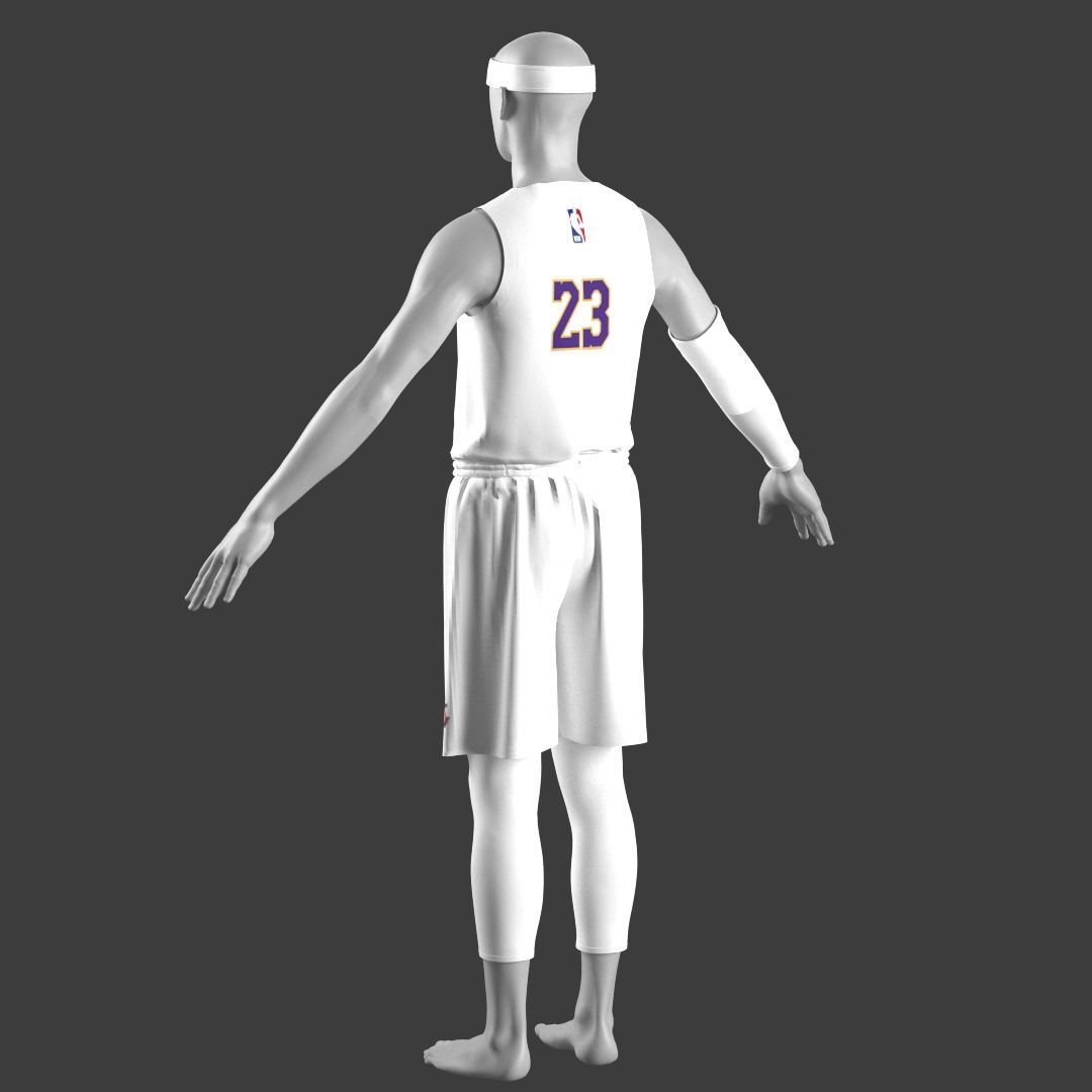 Lakers Basketball Jersey 3D model CGTrader