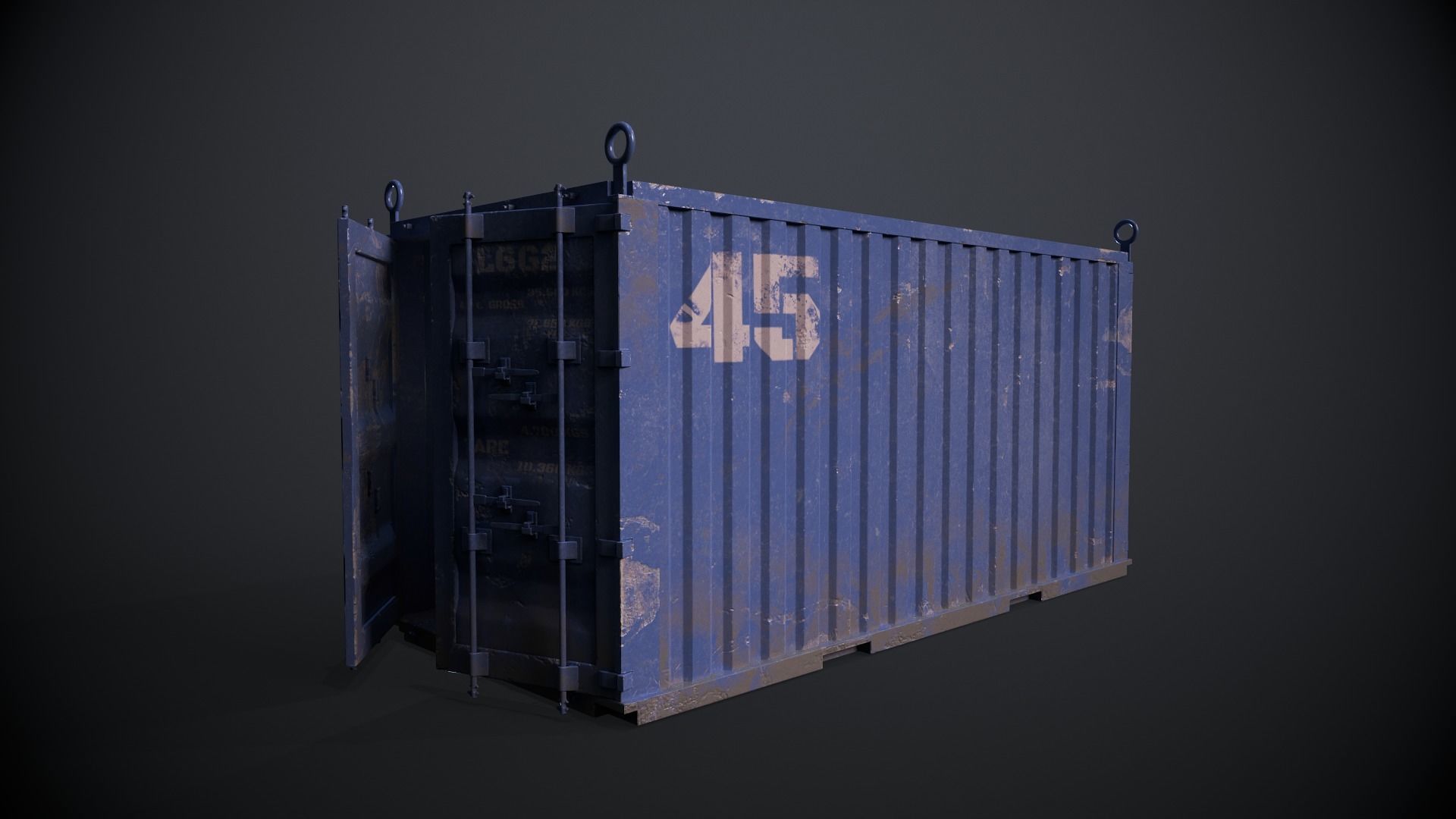 3D model Container VR / AR / low-poly | CGTrader