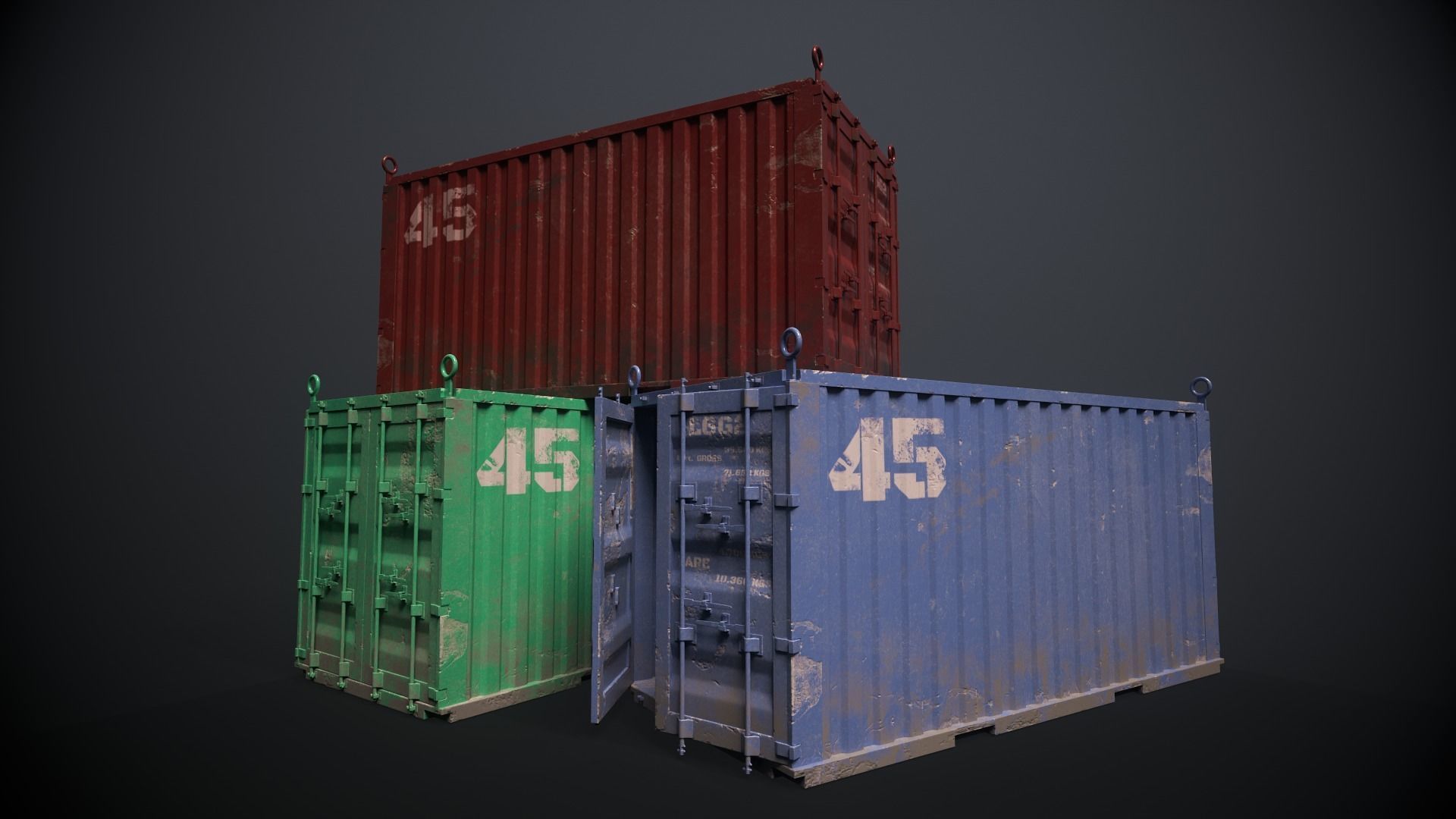 3D model Container VR / AR / low-poly | CGTrader
