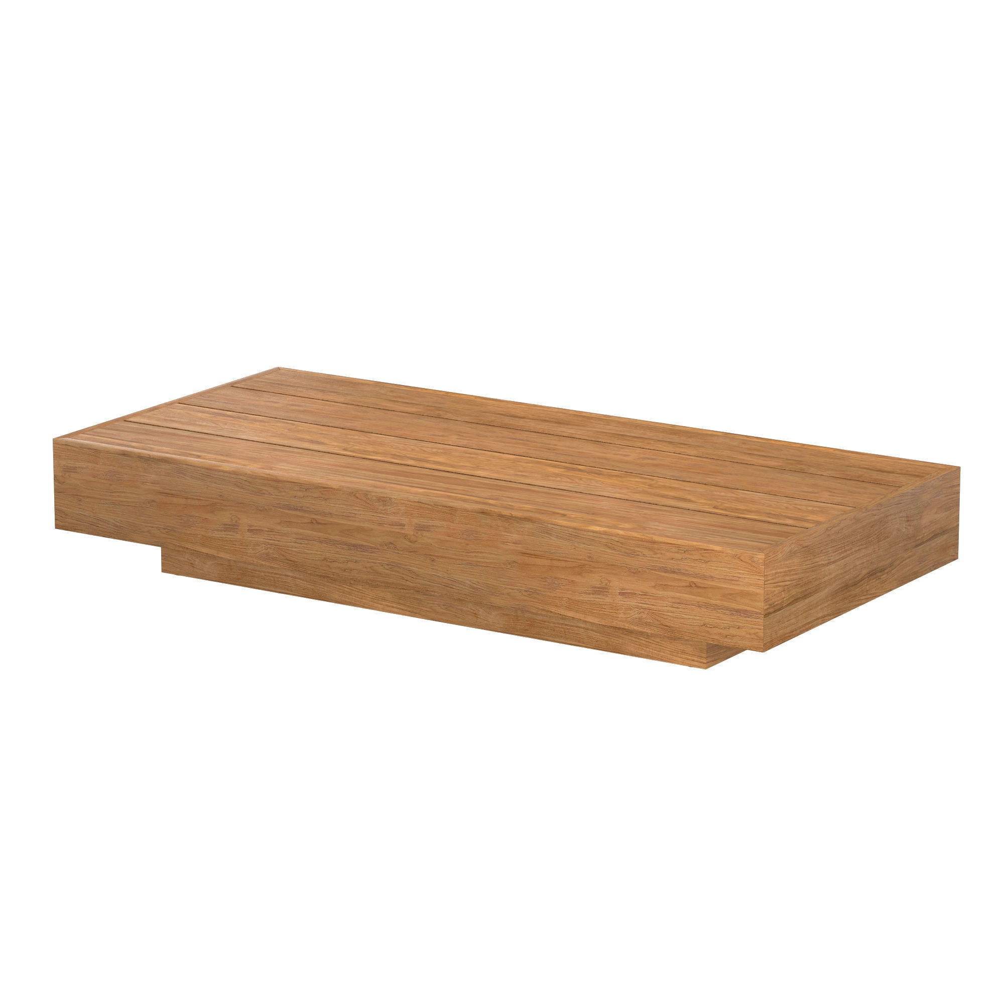 CAPE TOWN TEAK RECTANGULAR COFFEE TABLE 3D model CGTrader