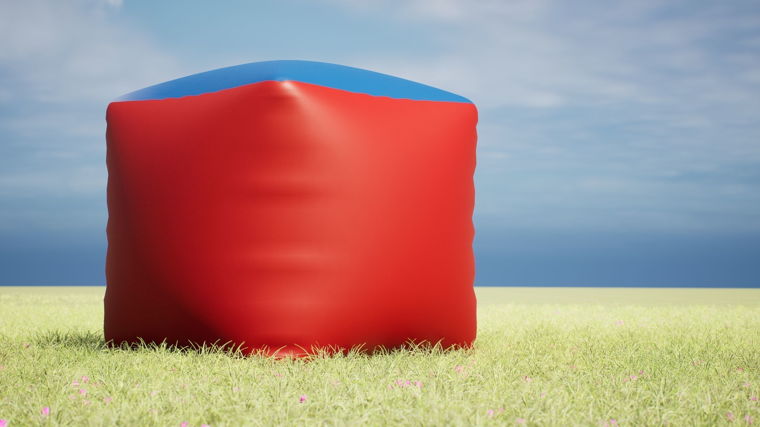 Paintball Bunker Brick Cube 3D model CGTrader