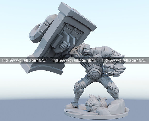 braum 3D print model from League of Legends 3D model 3D printable ...