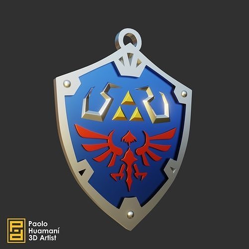 The Legend of Zelda - Shield Link 3D model 3D printable | CGTrader