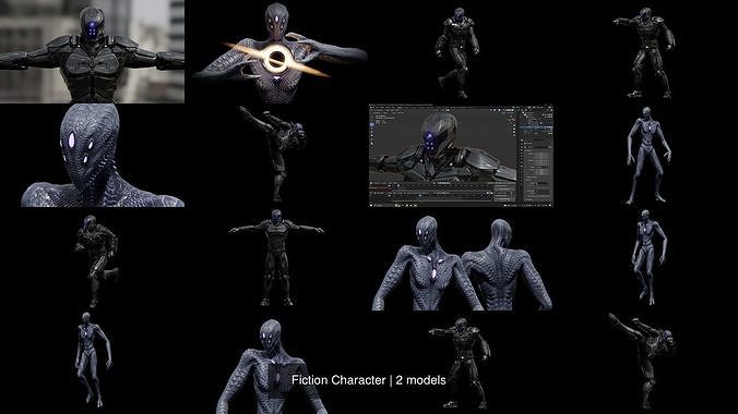3D Model Collection Fiction Character VR AR Low poly CGTrader 3d-model-collection-fiction-character-vr-ar-low-poly-cgtrader