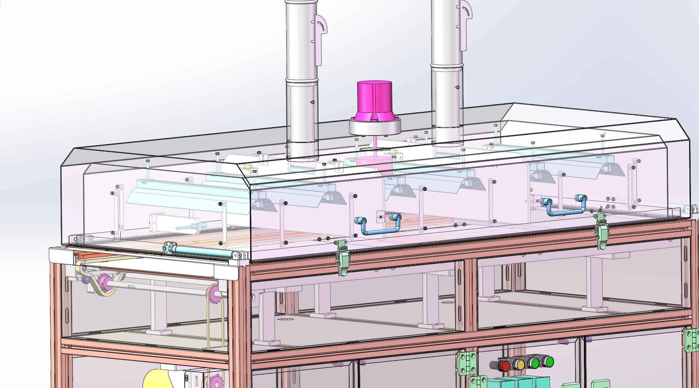 Automatic baking tunnel furnace 3D model CGTrader