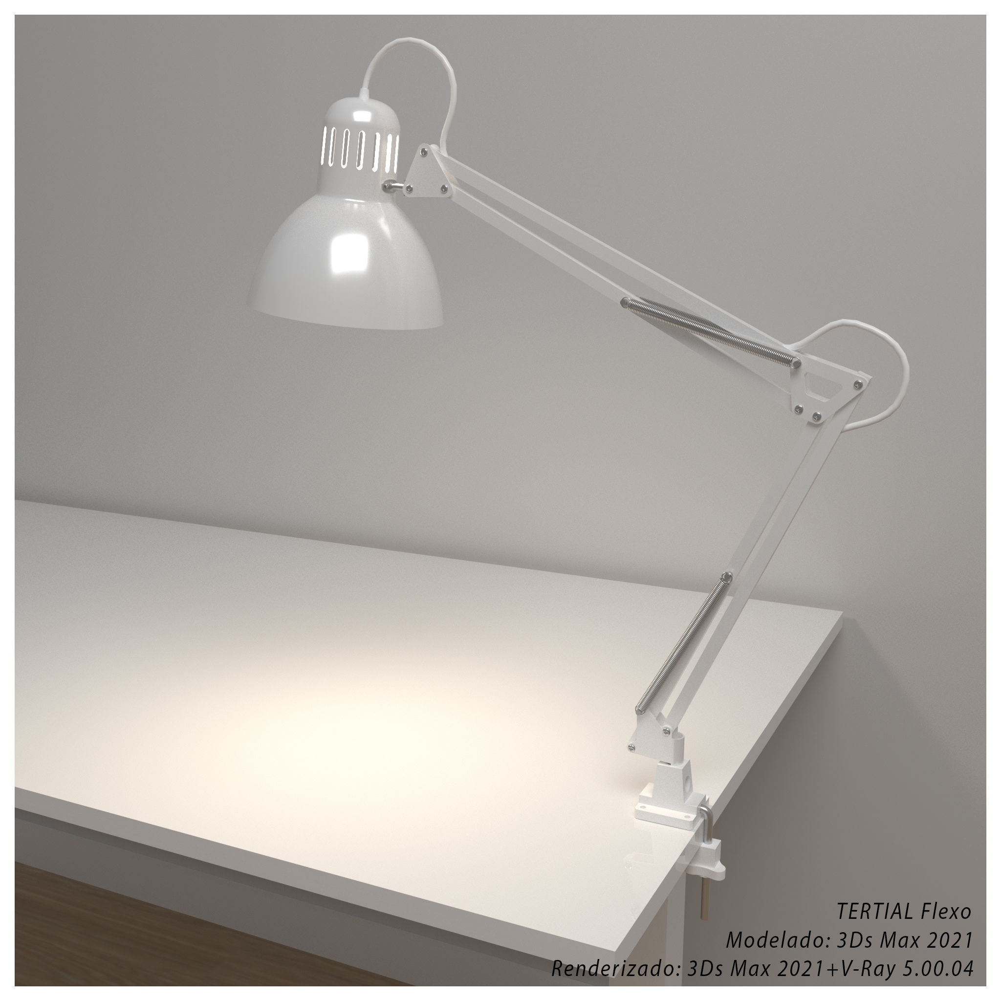 IKEA TERTIAL work lamp 3D model CGTrader