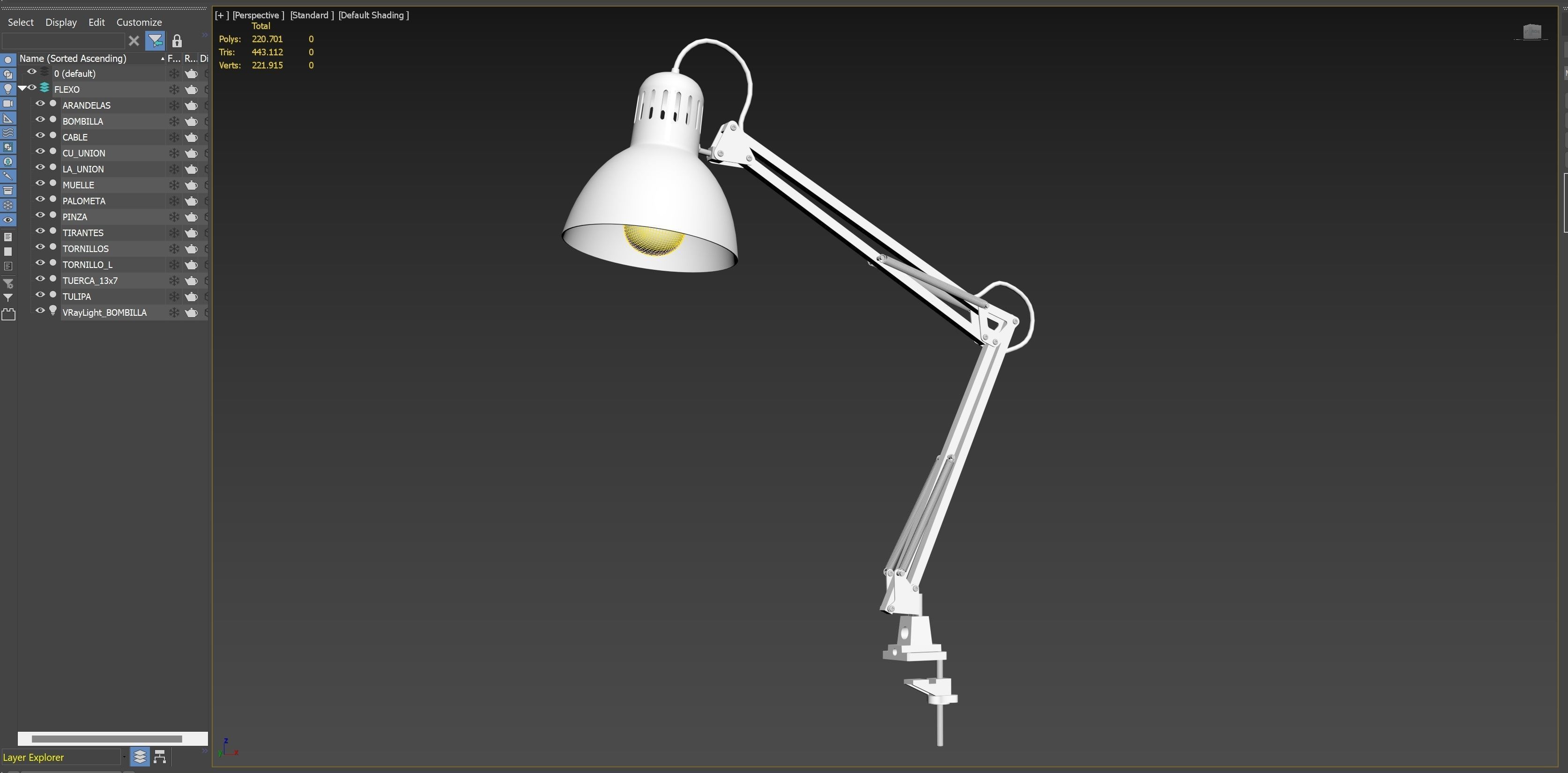 IKEA TERTIAL work lamp 3D model CGTrader