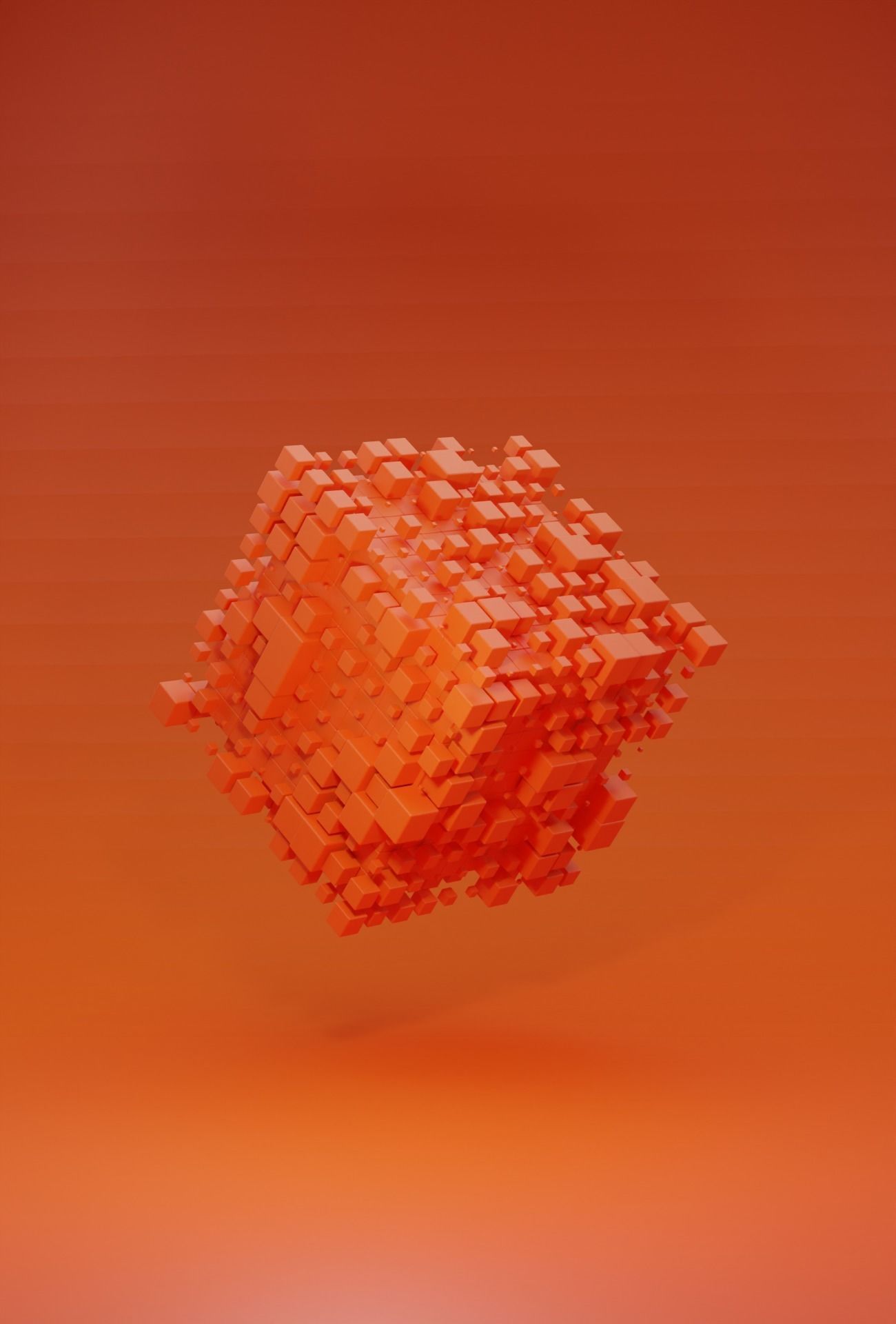 3D model Abstract Sci-Fi animated Cube 3D model VR / AR / low-poly ...