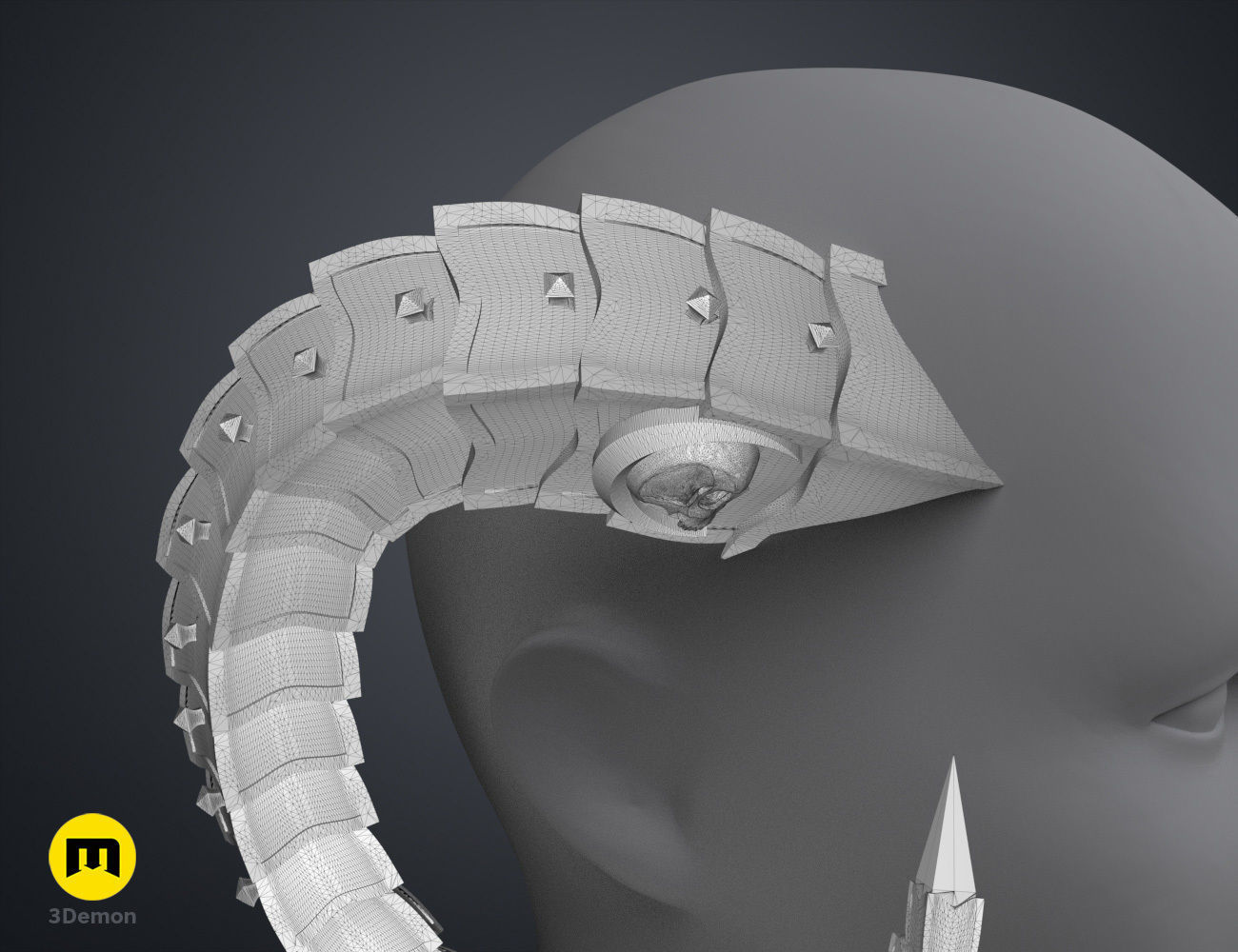 Metal Horns 3D model 3D printable | CGTrader