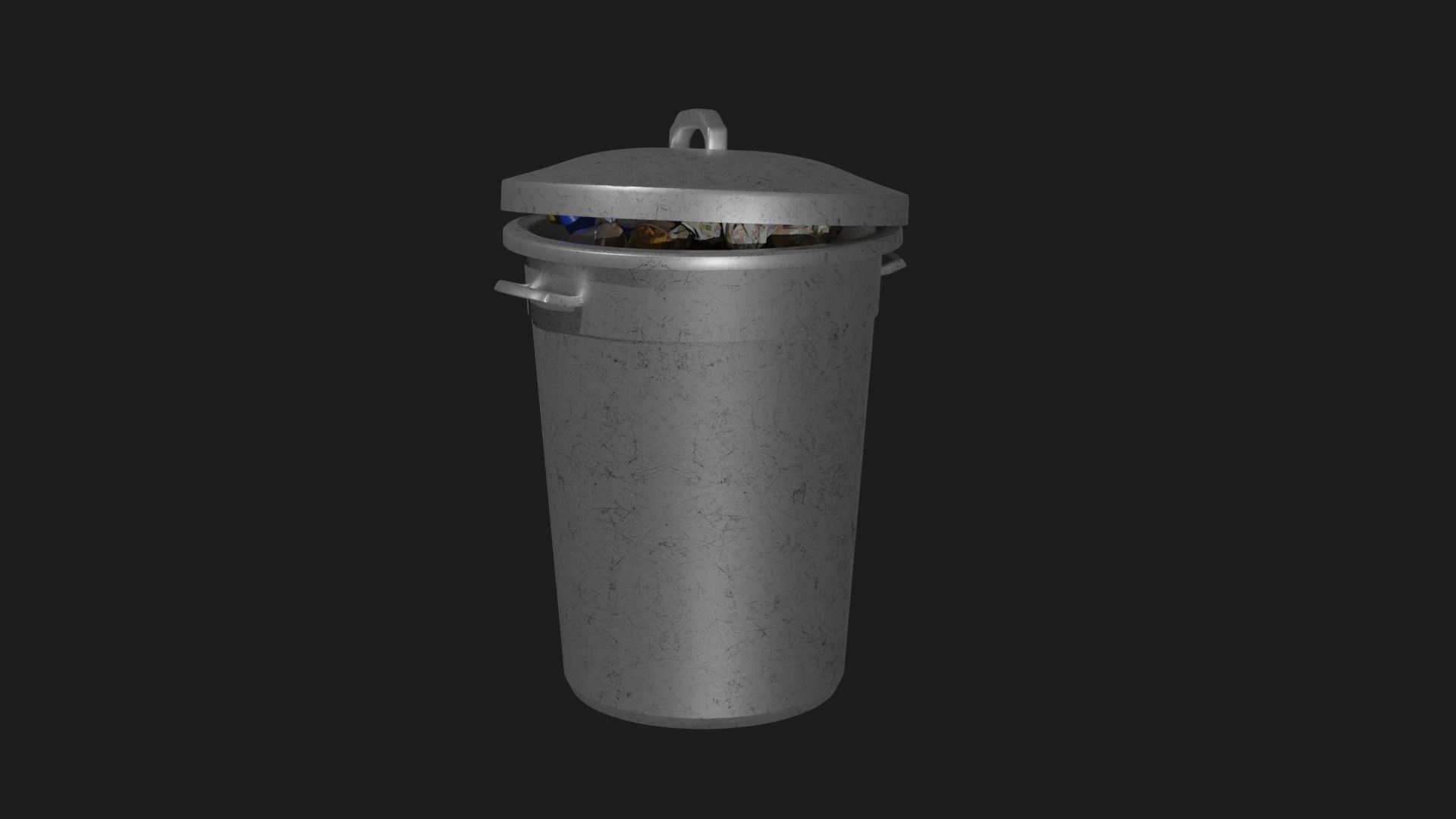 Trash Can City Trash Urban trash free VR / AR / lowpoly 3D model