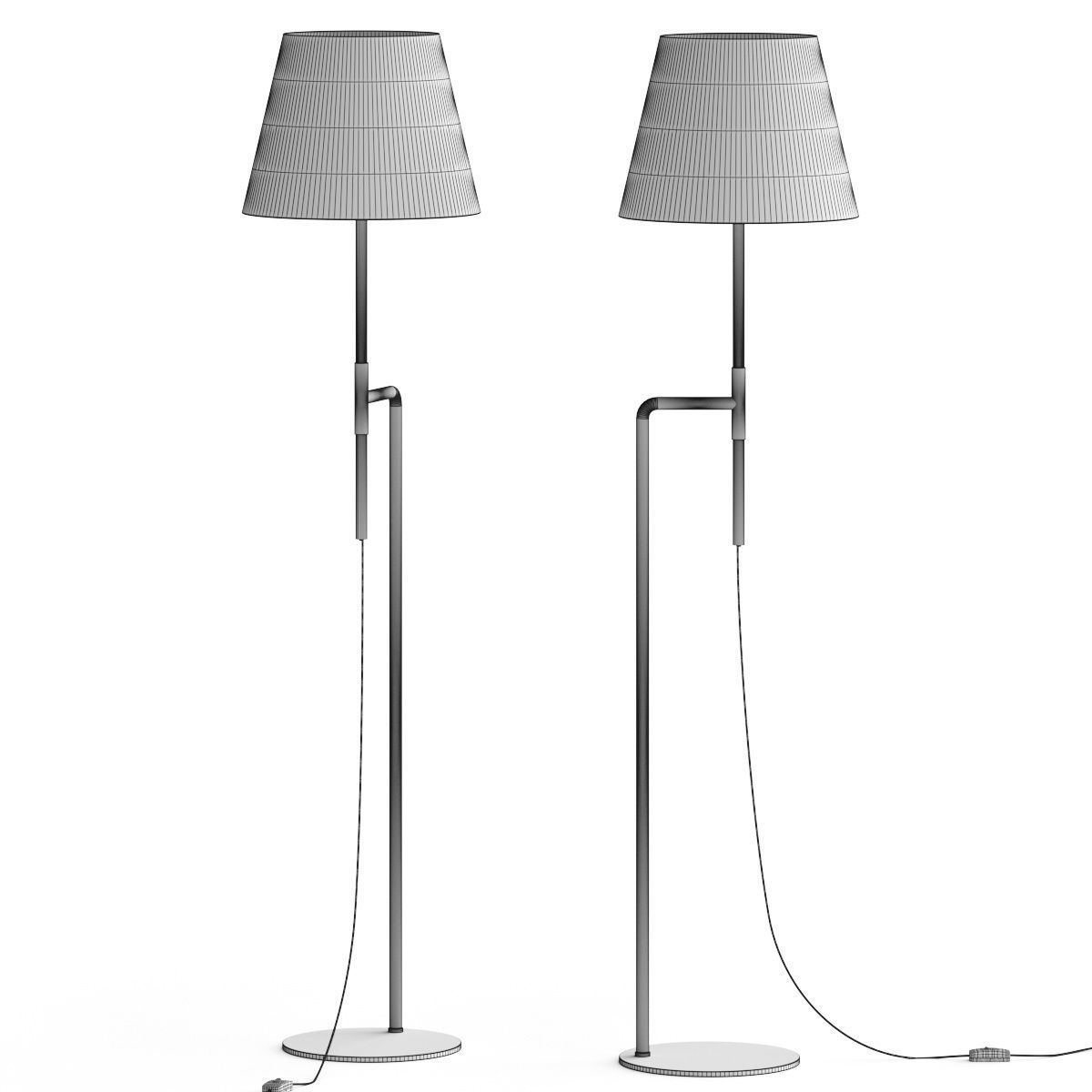 CB2 Suki Floor Lamp 3D model CGTrader