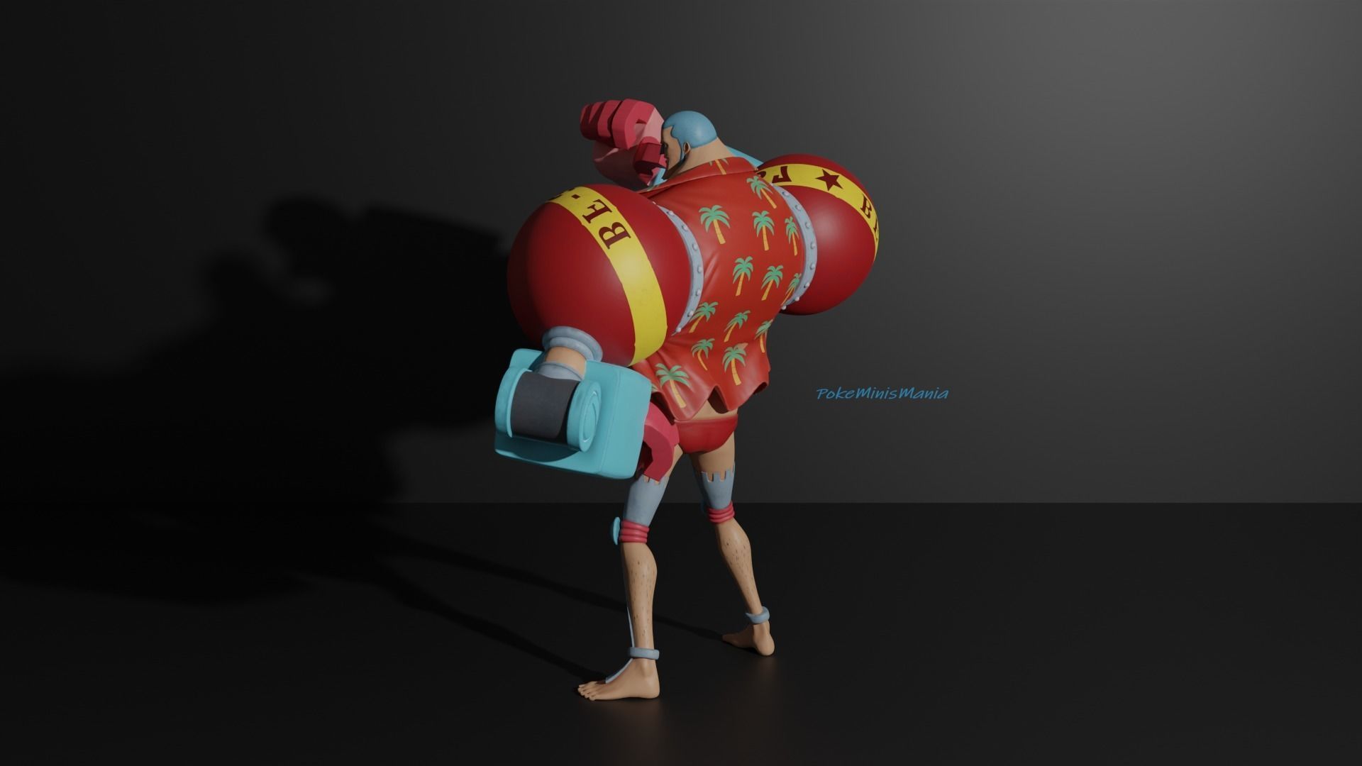 Franky time skip - One Piece 3D print model 3D model 3D printable ...