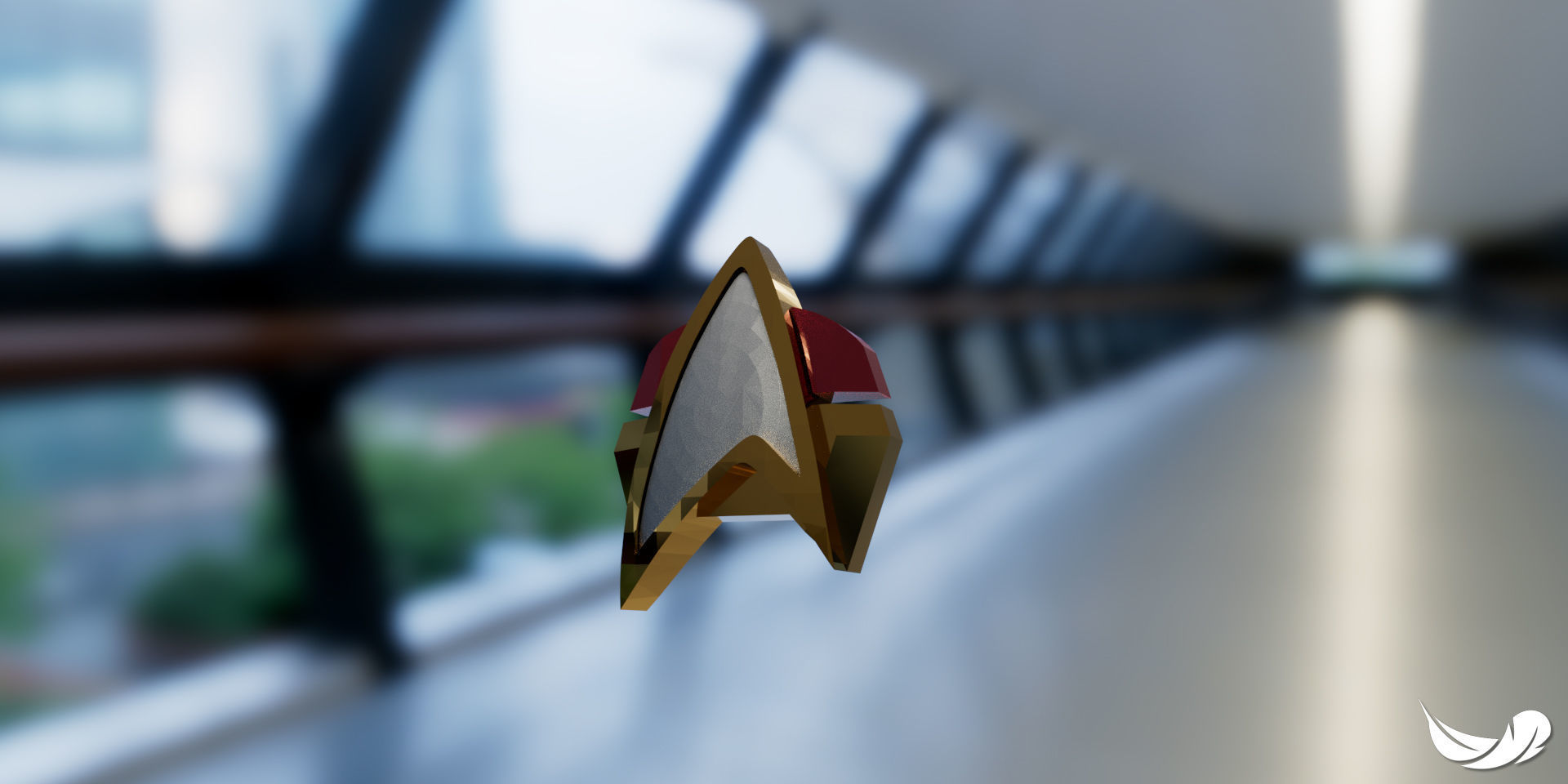 Star trek Combadge 3D model 3D printable | CGTrader