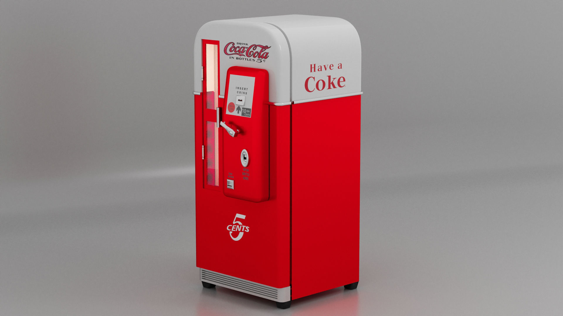 Coke Fridge 3D model CGTrader