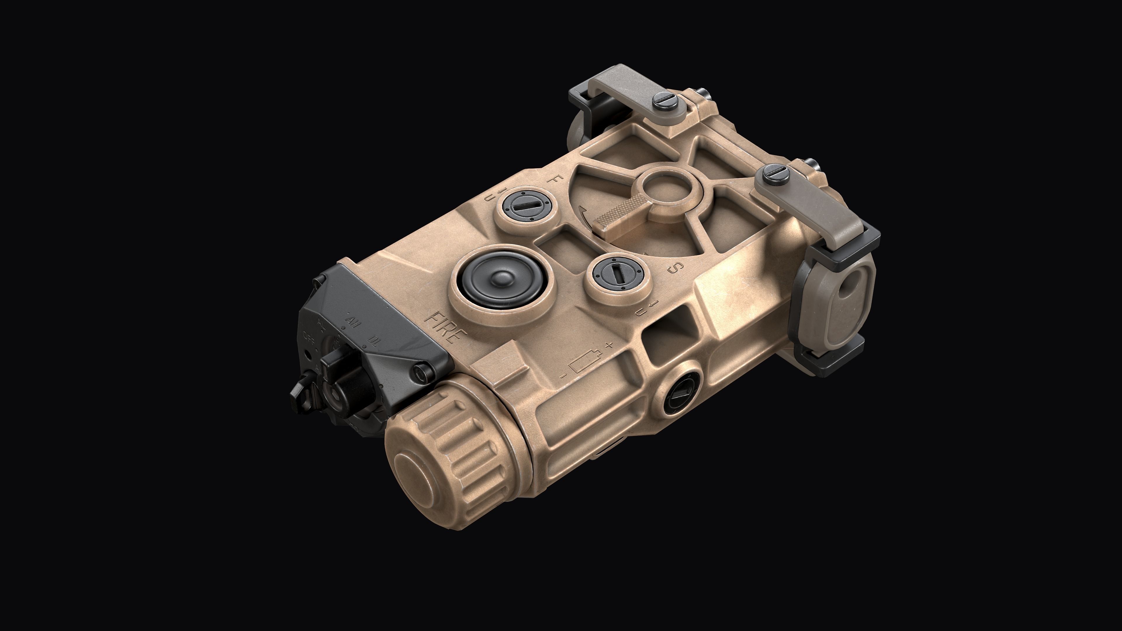 3D model Tactical device Laser Sight EOtech OGL VR / AR / low-poly ...