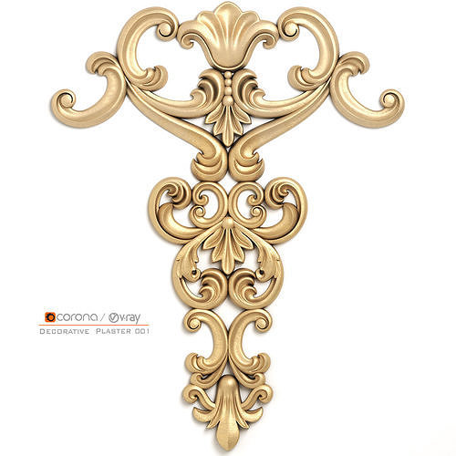 Decorative Plaster 001 3D model CGTrader
