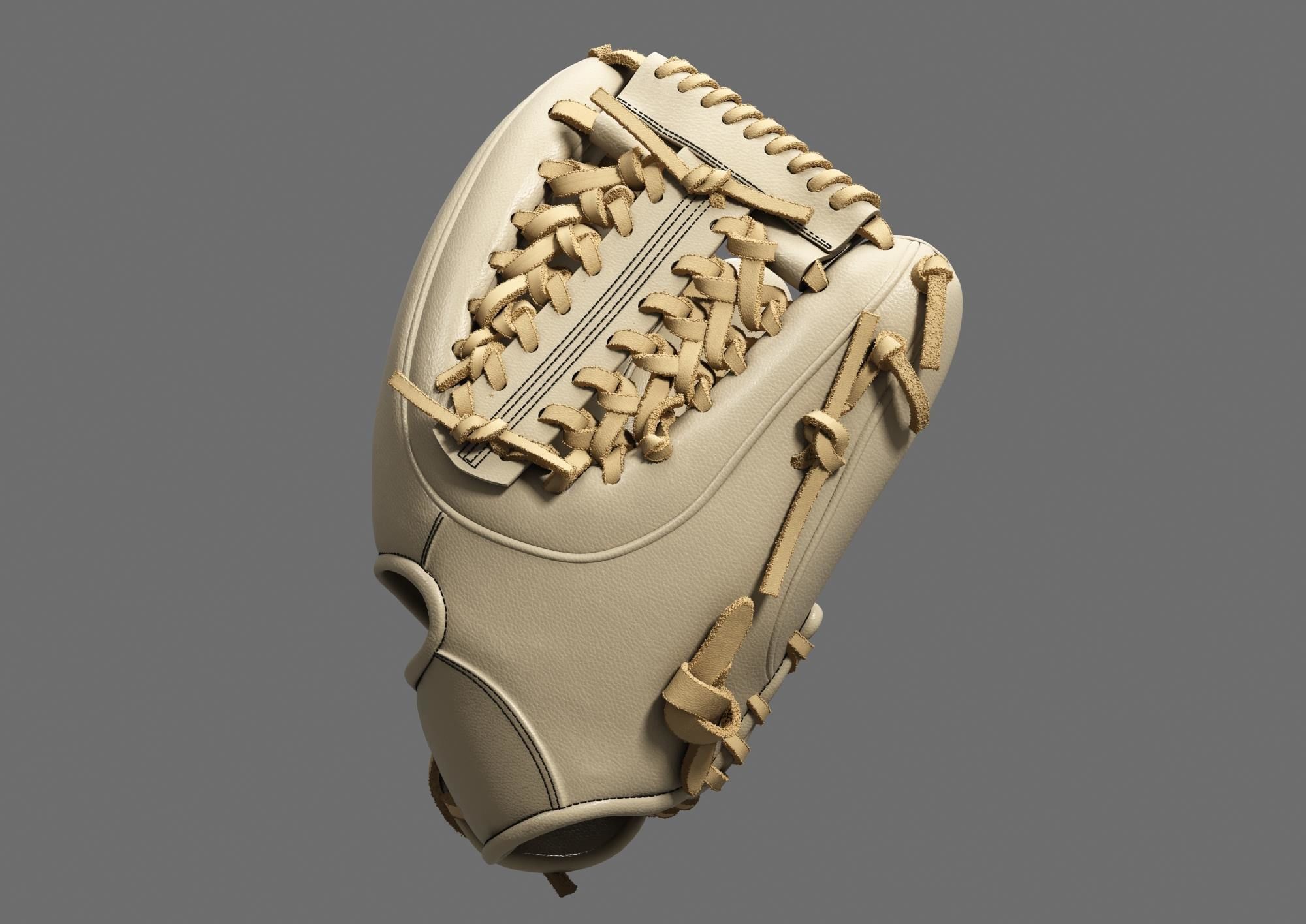 baseball glove a02 3D model CGTrader