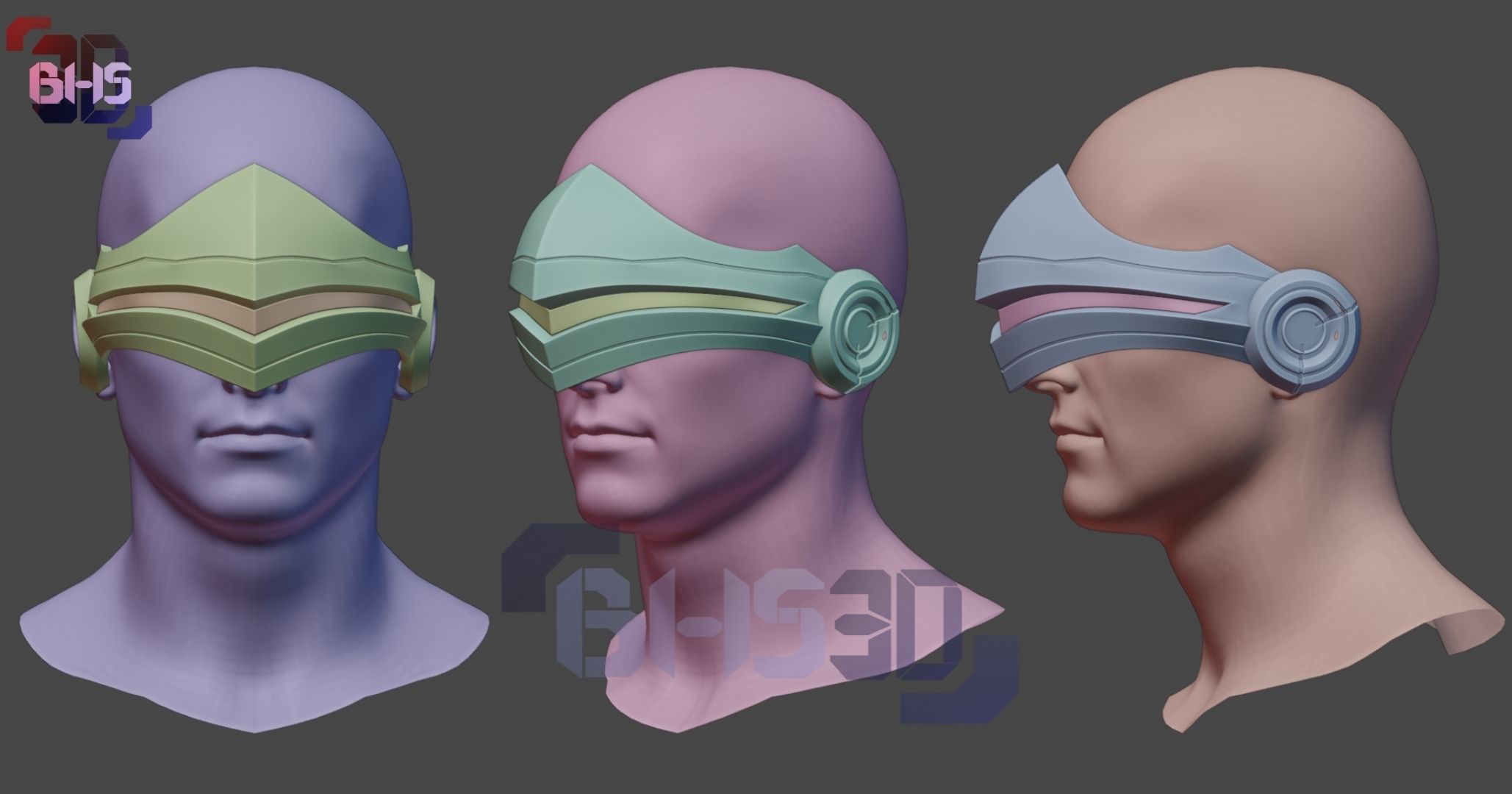 Cyclops MFF googles 3D model 3D printable | CGTrader