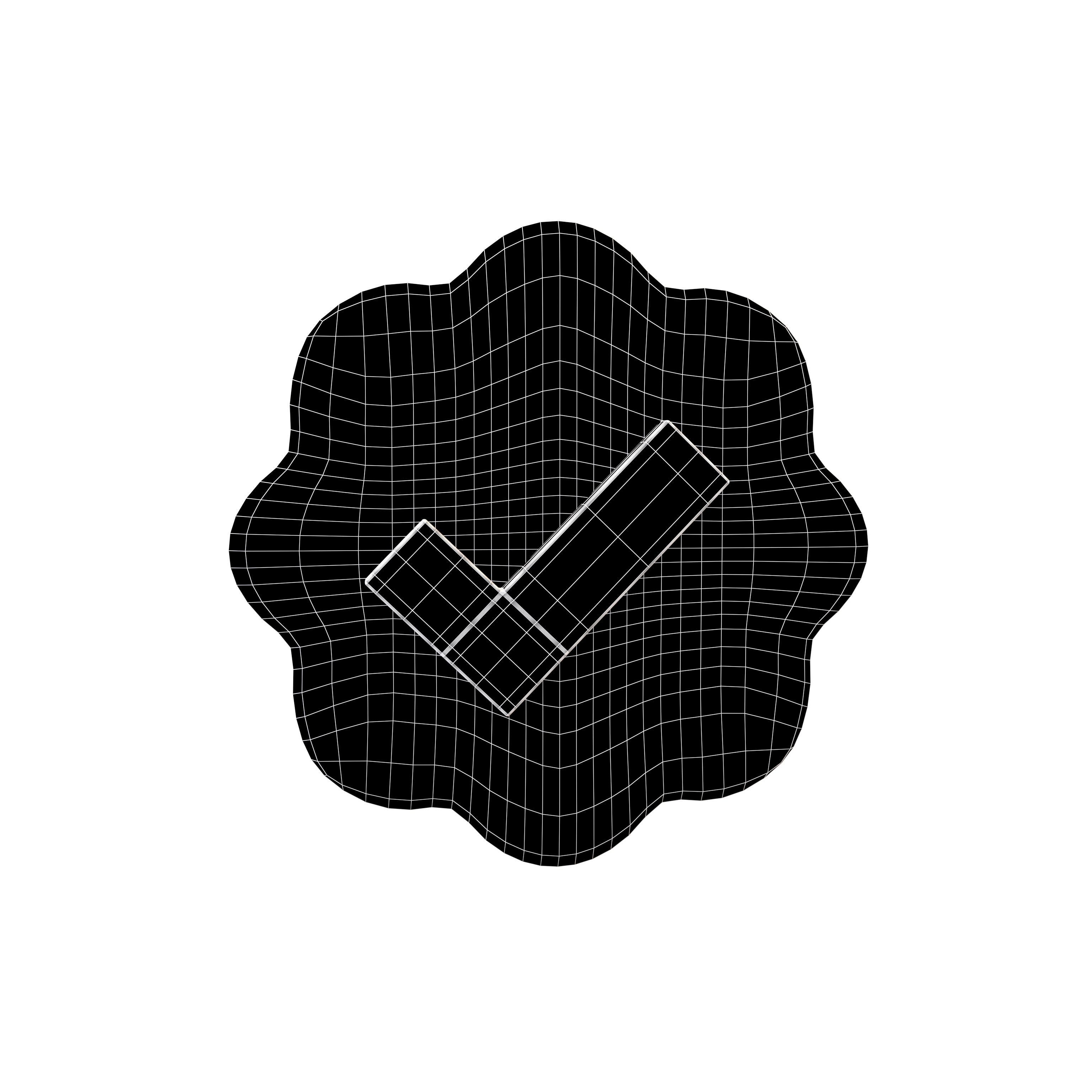 3D model Verified Check Mark Symbol v1 001 VR / AR / low-poly | CGTrader