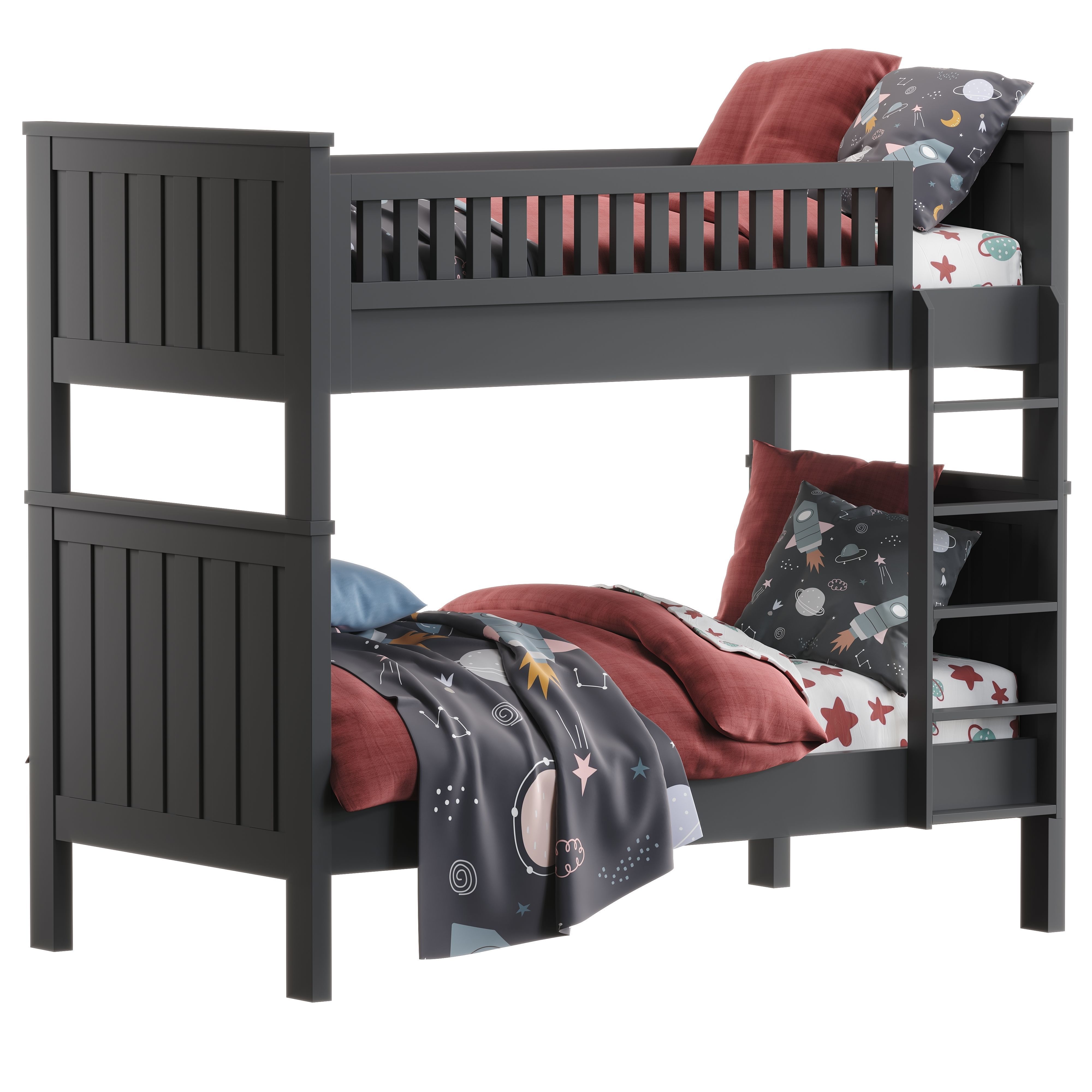 Rh Kenwood Bunk Bed 3D model CGTrader