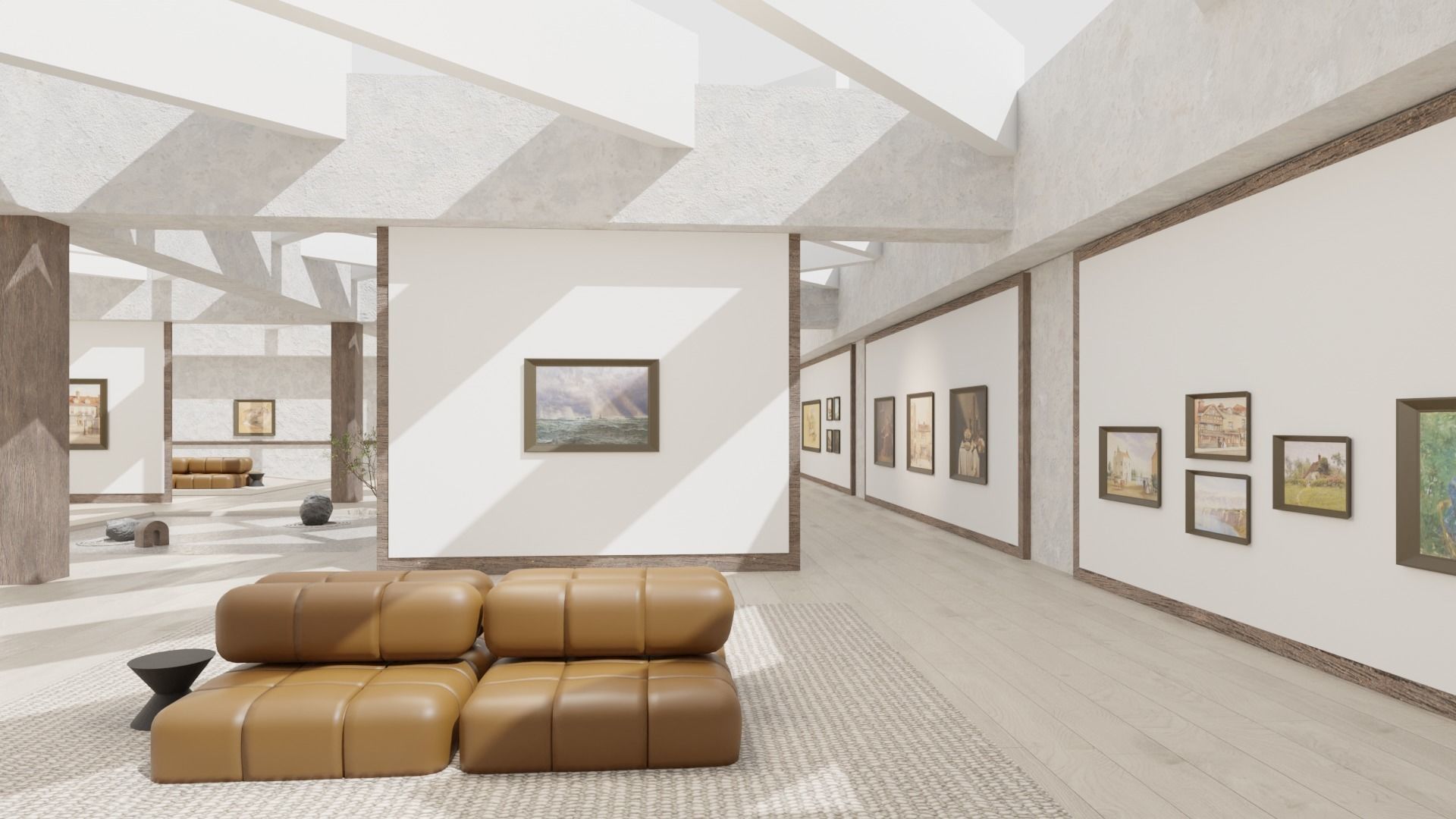 Art Gallery Zen 3D model CGTrader