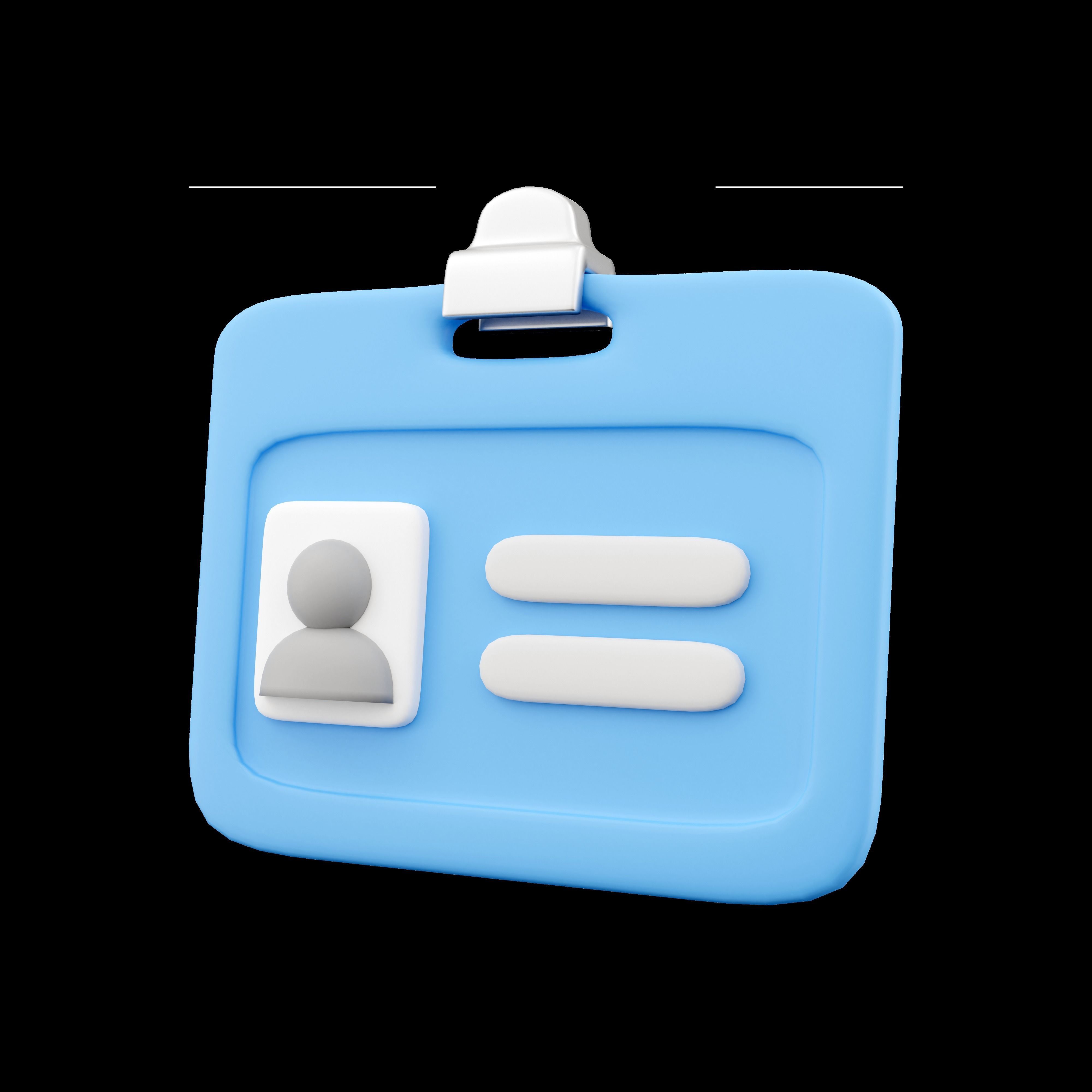 3d ID card cartoon icon 3D model | CGTrader