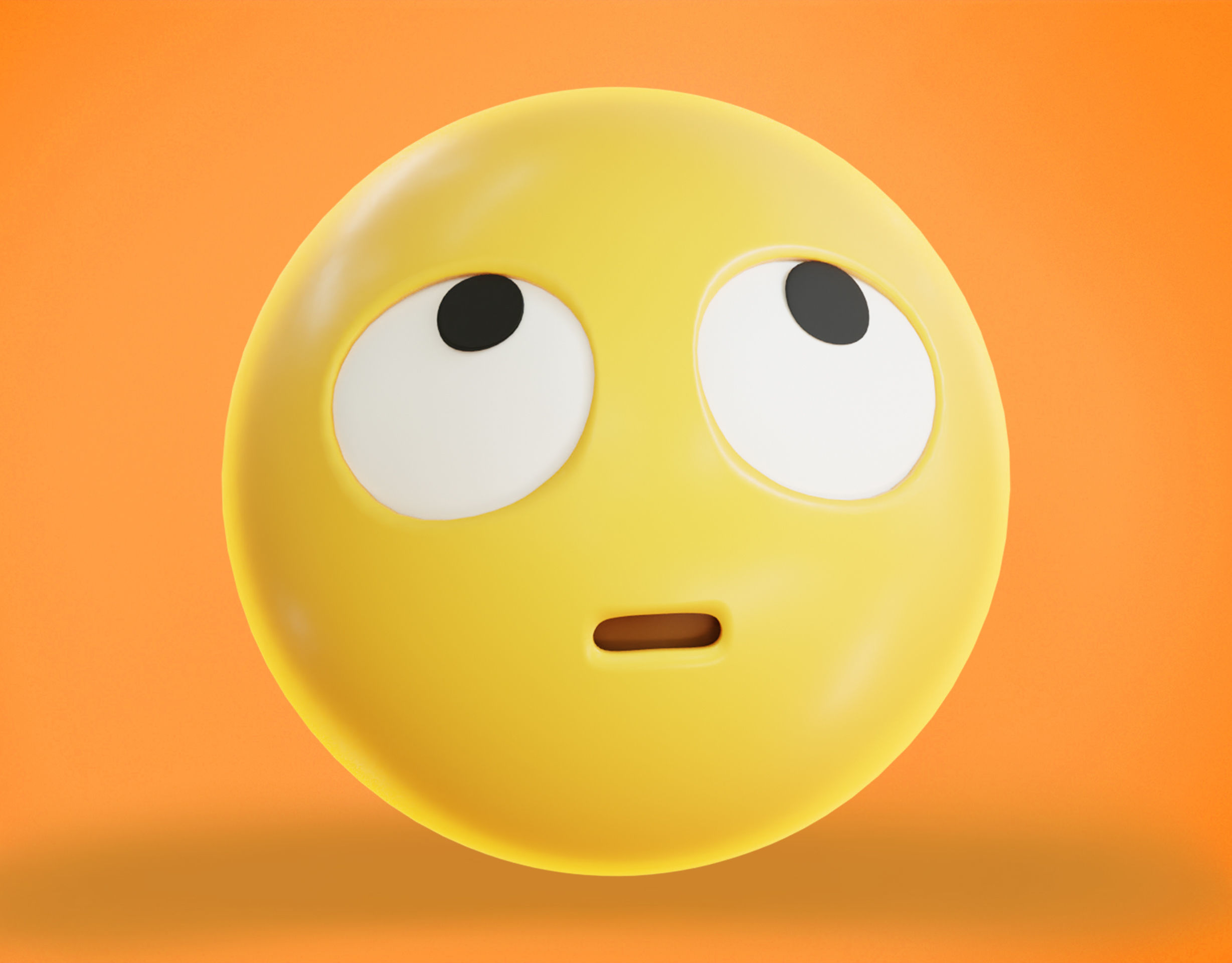 3D model Face with Rolling Eyes Animated Emoji VR / AR / low-poly ...
