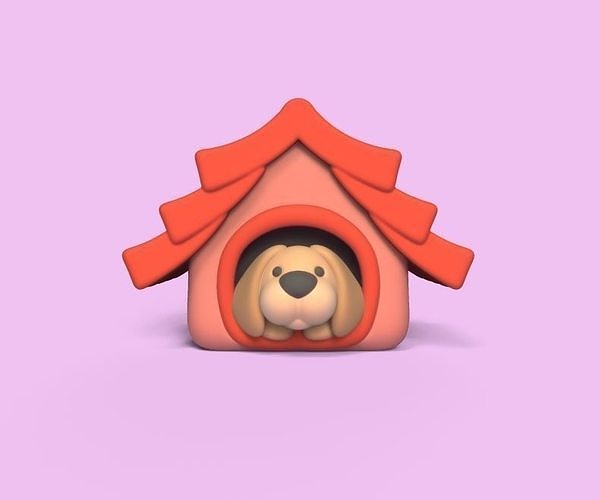 Dog Inside the House 3D model 3D printable | CGTrader