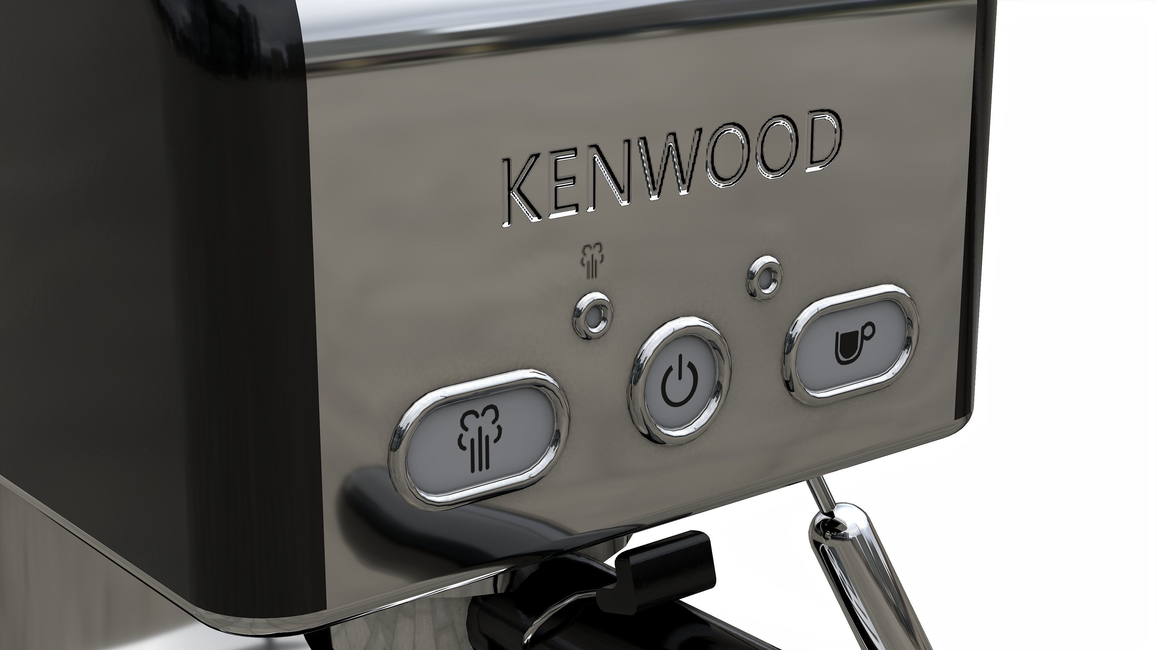 Kenwood Kmix Espresso Machine 3D model CGTrader