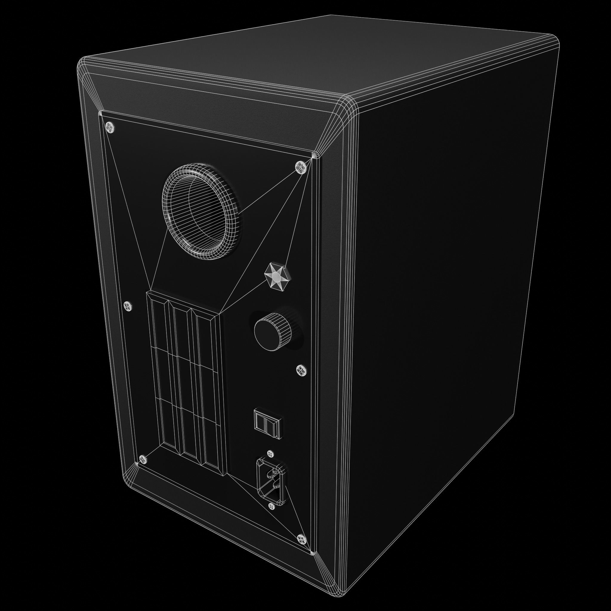 Studio monitor speaker 3D model | CGTrader
