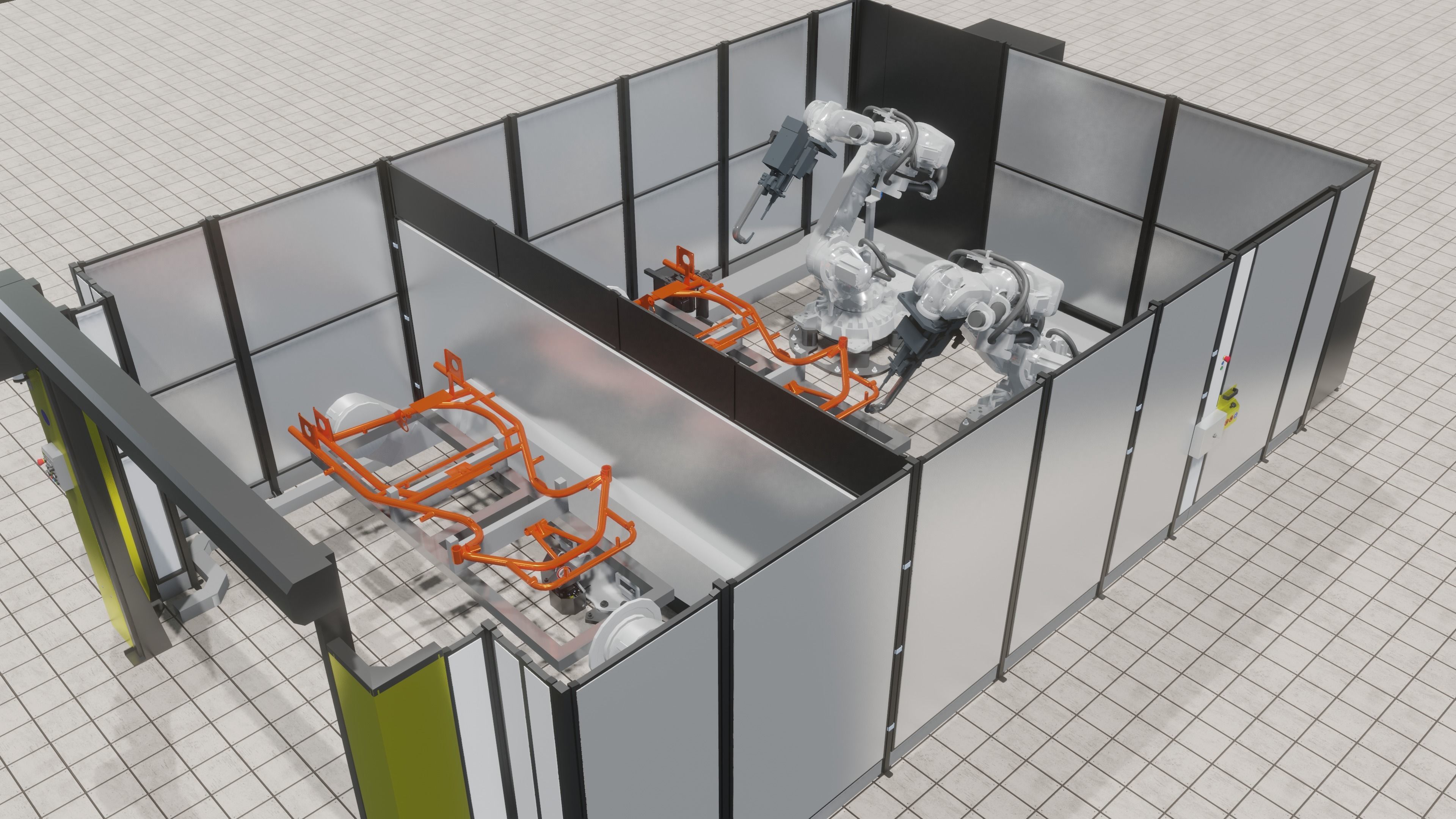 3D model Industrial - FULL Procees 3D Simulation Sport Welding Robot ...