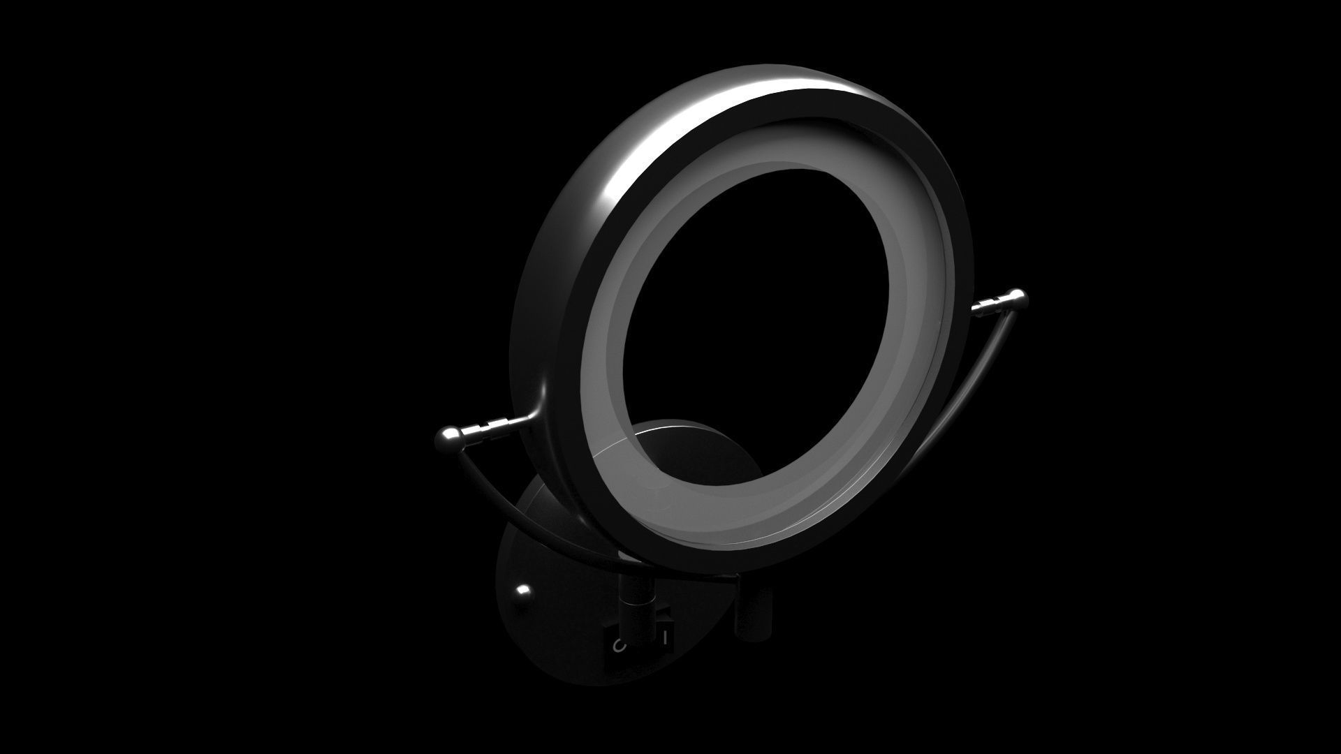 Wall Movable Mirror 3D model CGTrader