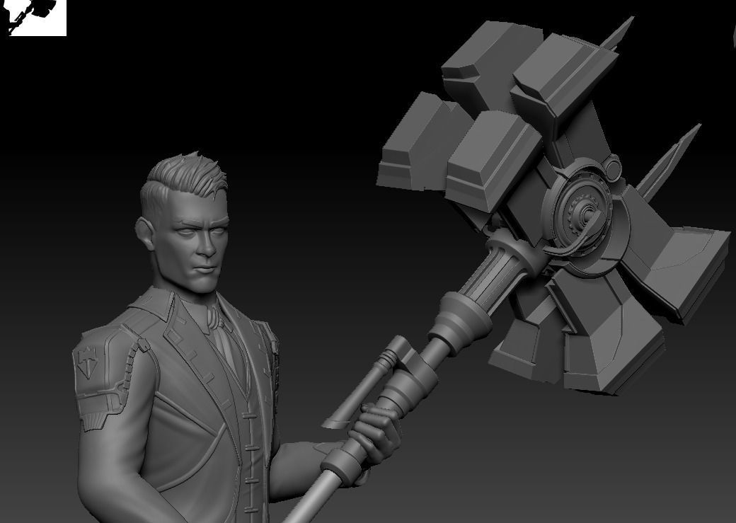 JayCe Arcane League of Legends 3D model CGTrader